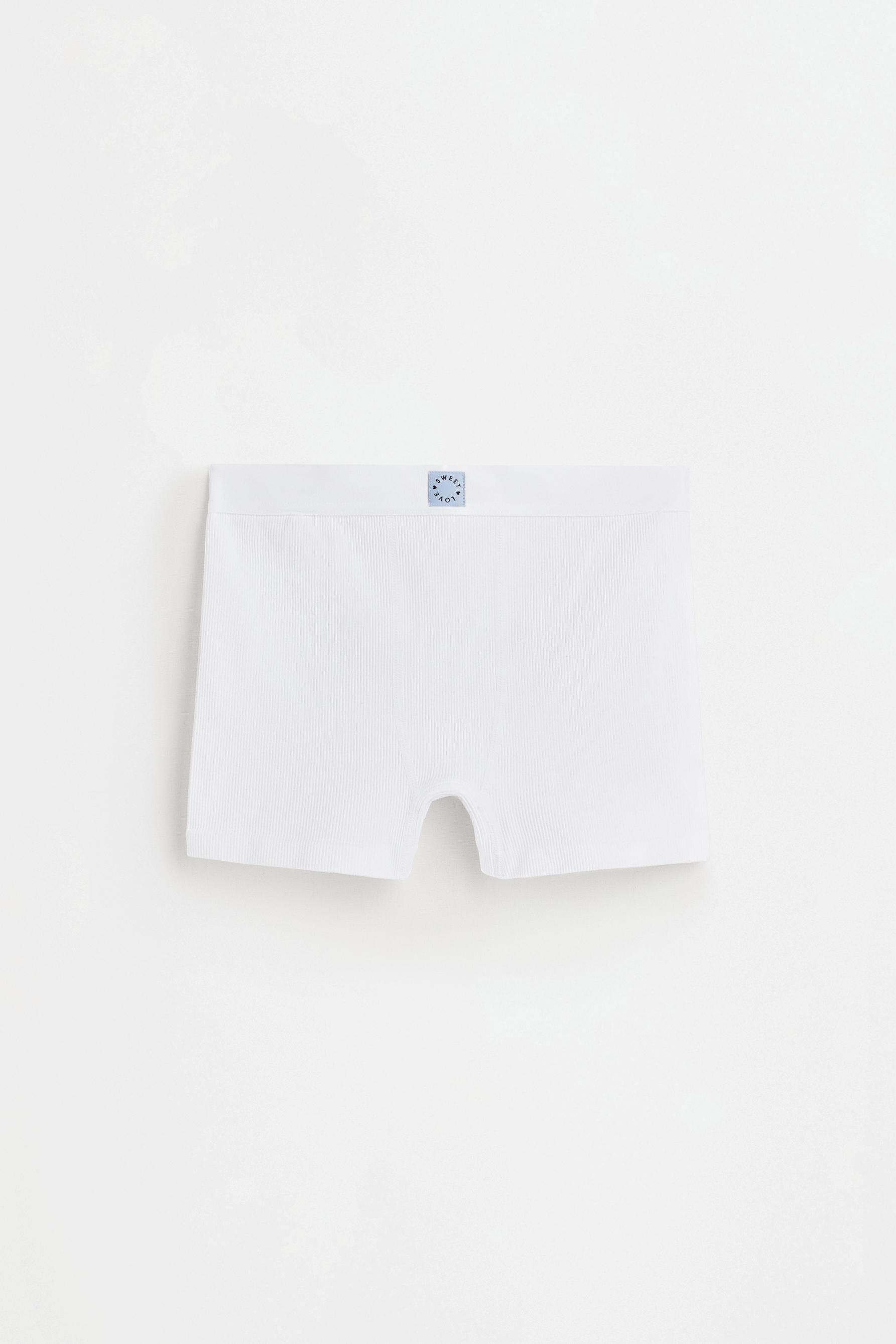 Seamless boxer shorts — WHITE