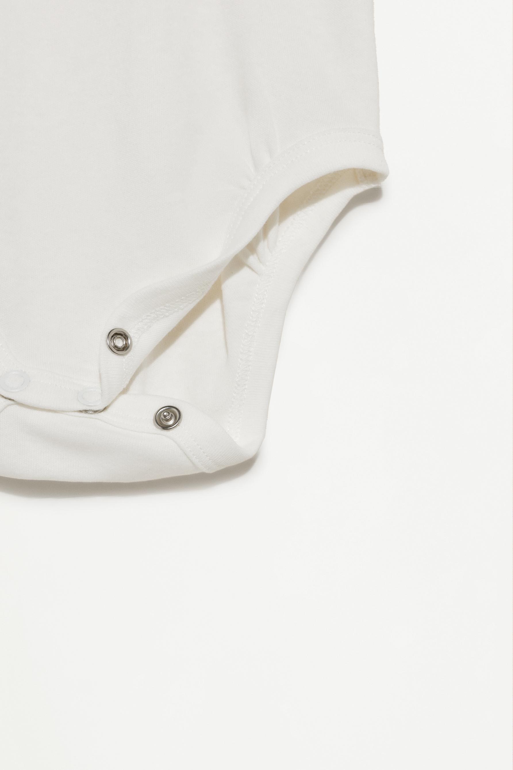 Plain bodysuits (Pack 4) — WHITE