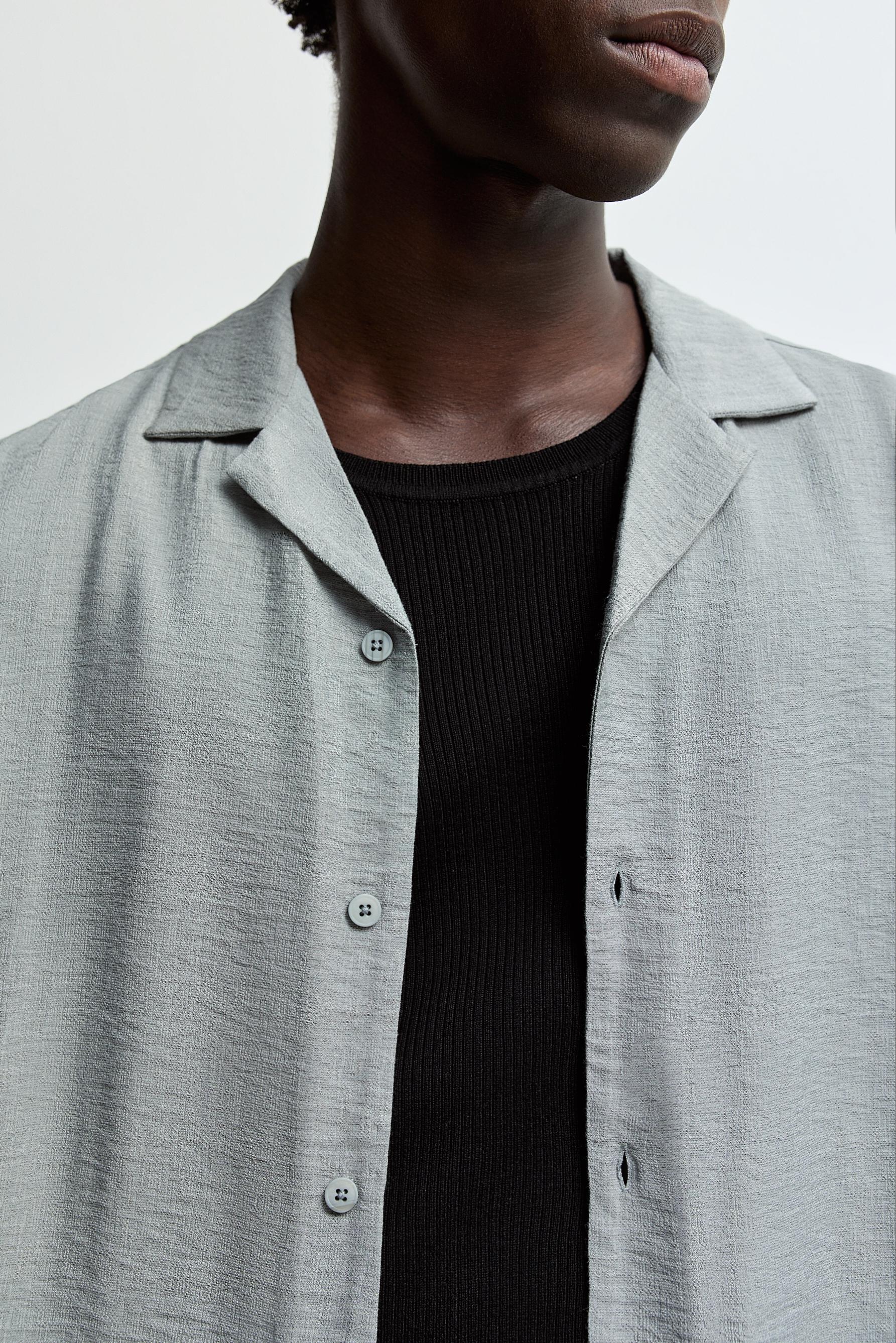 Flowing shirt — BLUE GREY