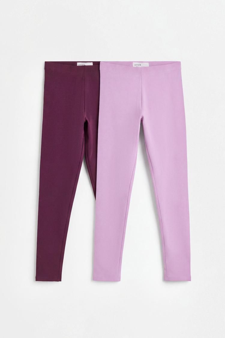 2-Pack of long leggings — MAUVE PINK