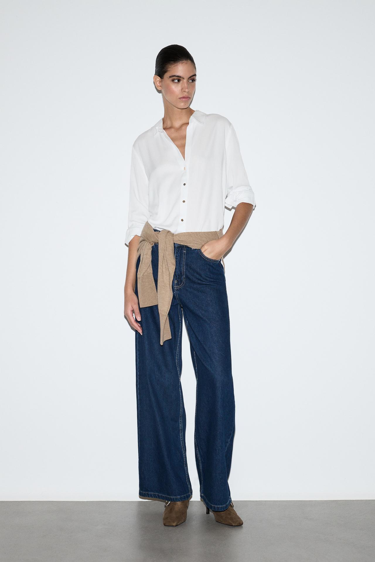 Basic Henley shirt — WHITE