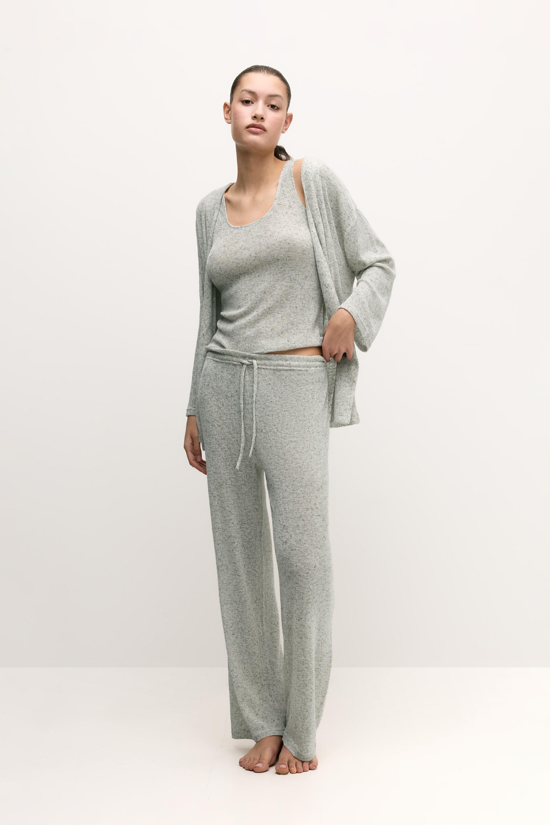 Pantalón pijama punto cortado