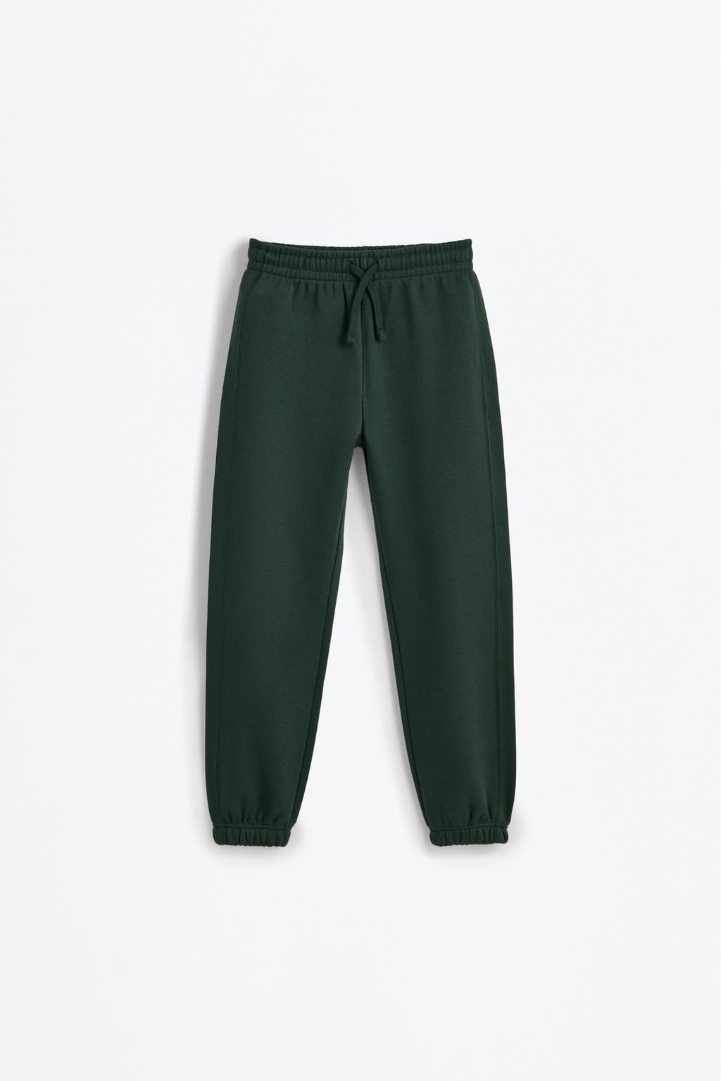 Plain plush trousers