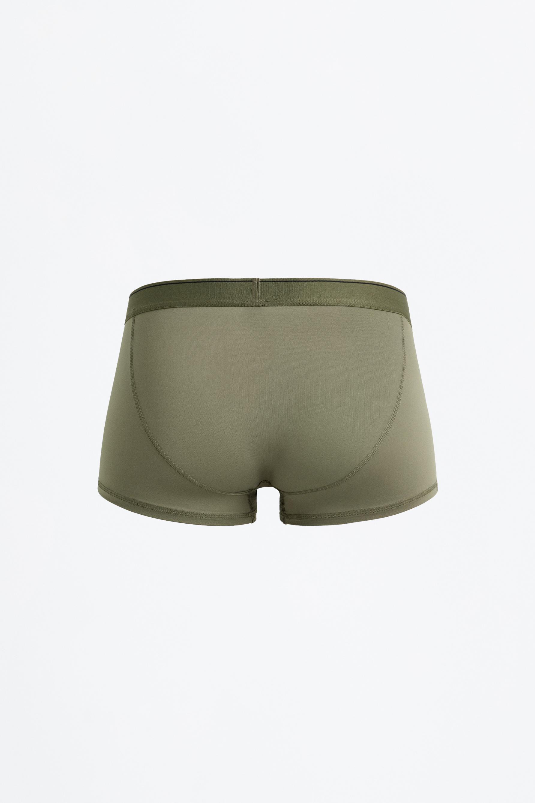 Microfibre boxers (Pack 3) — KHAKI
