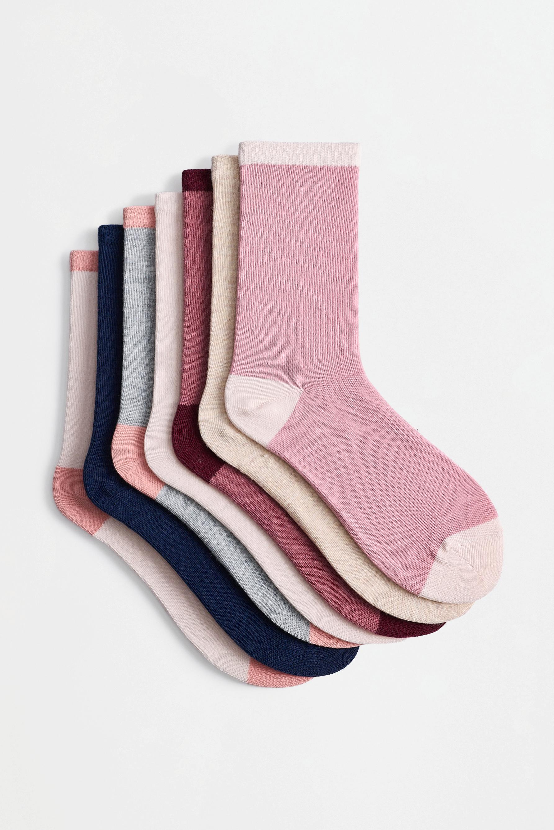 Mixed long socks (7-pack) — SAND MARL