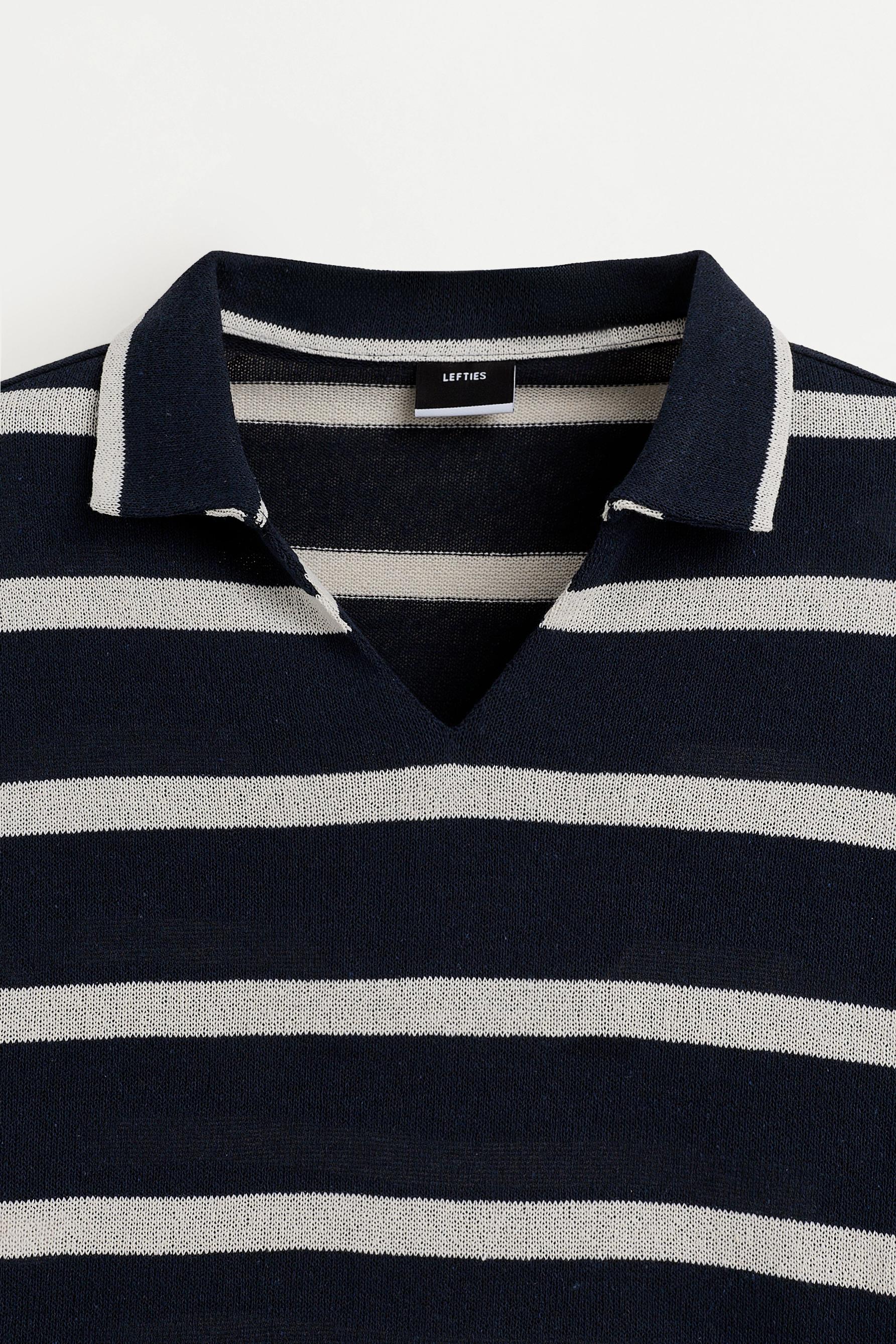 Striped polo shirt — OFF WHITE
