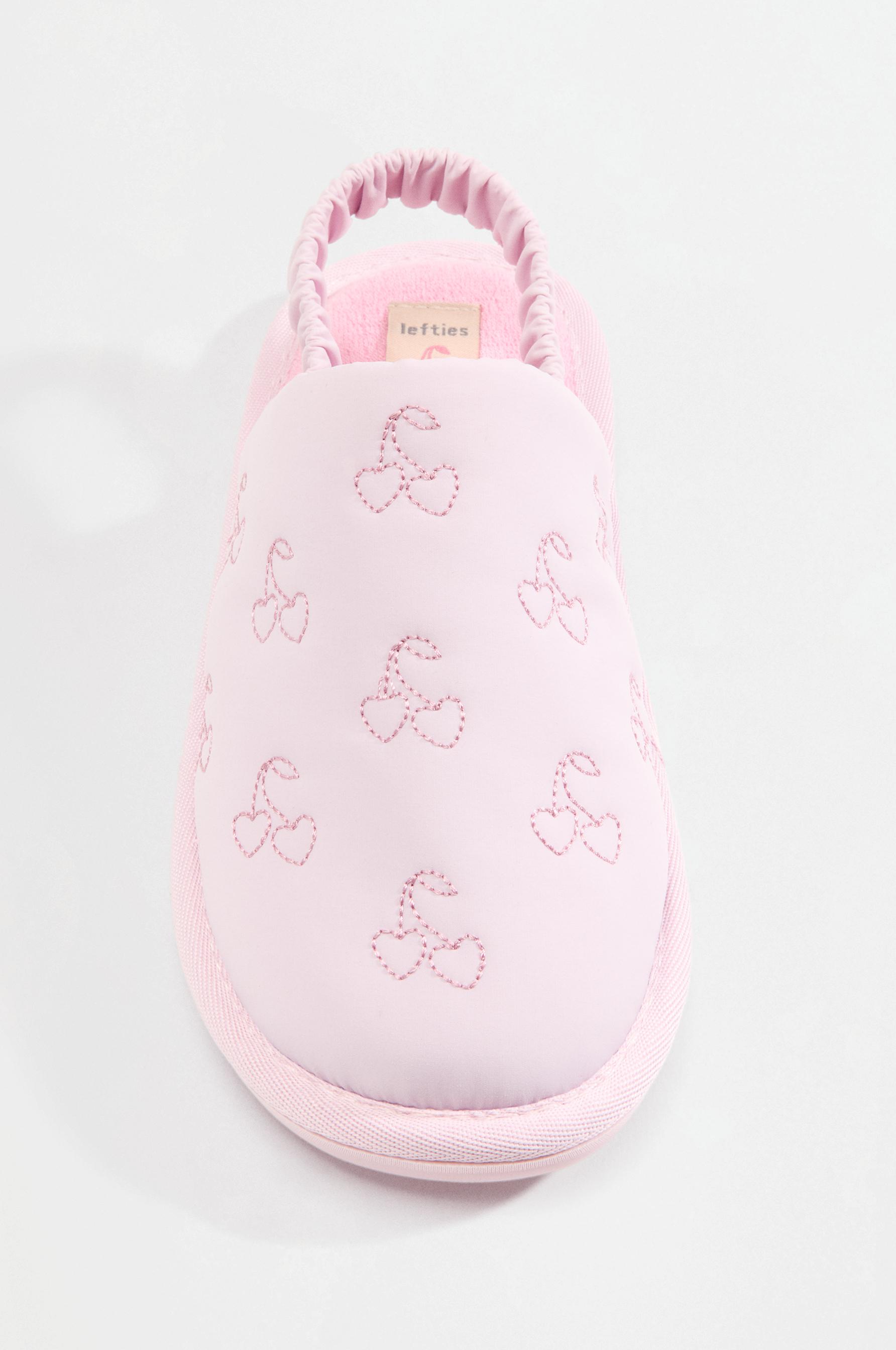 Open-back house slippers — PALE PINK