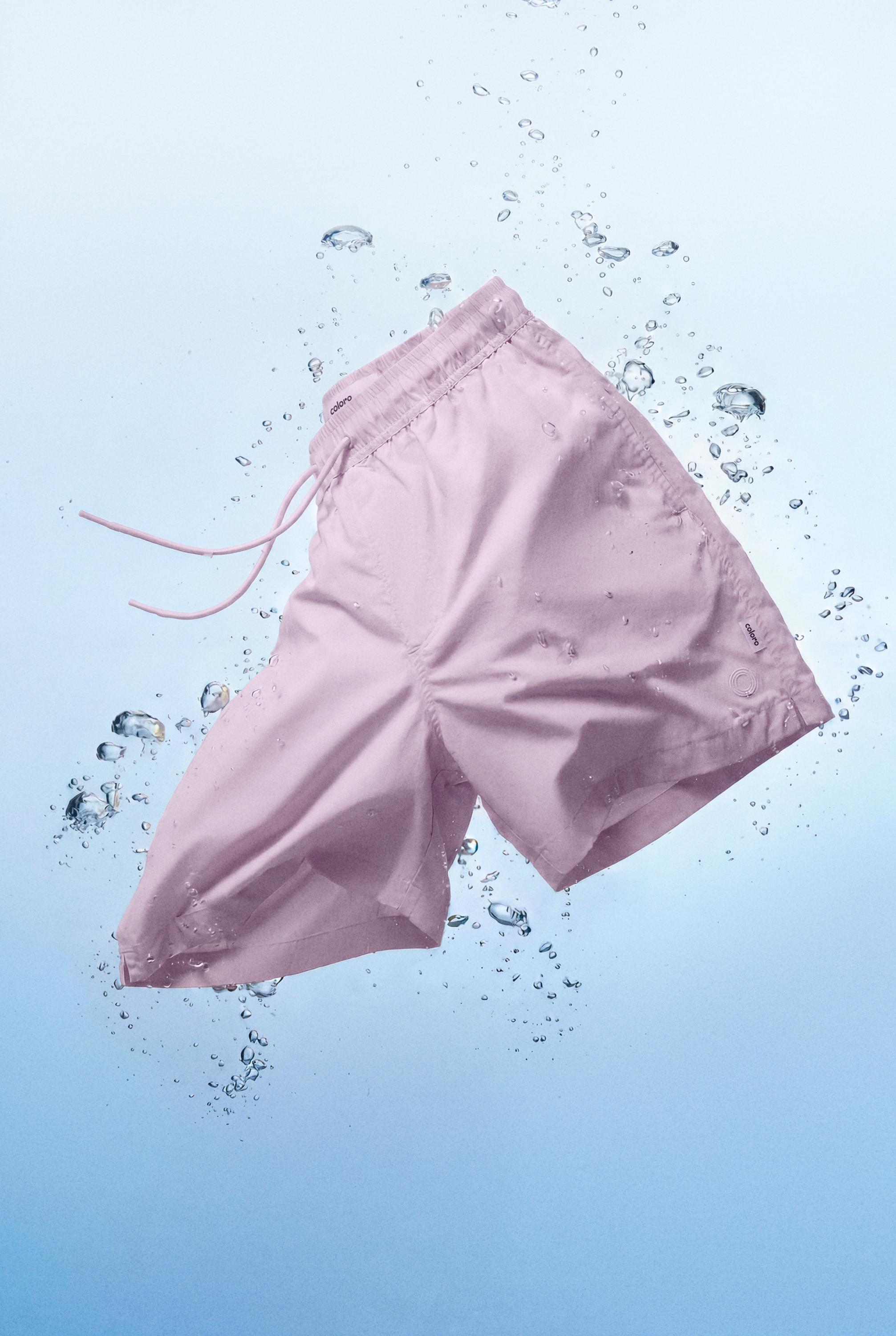 Coloro x Lefties straight swim trunks — DUSTY PINK