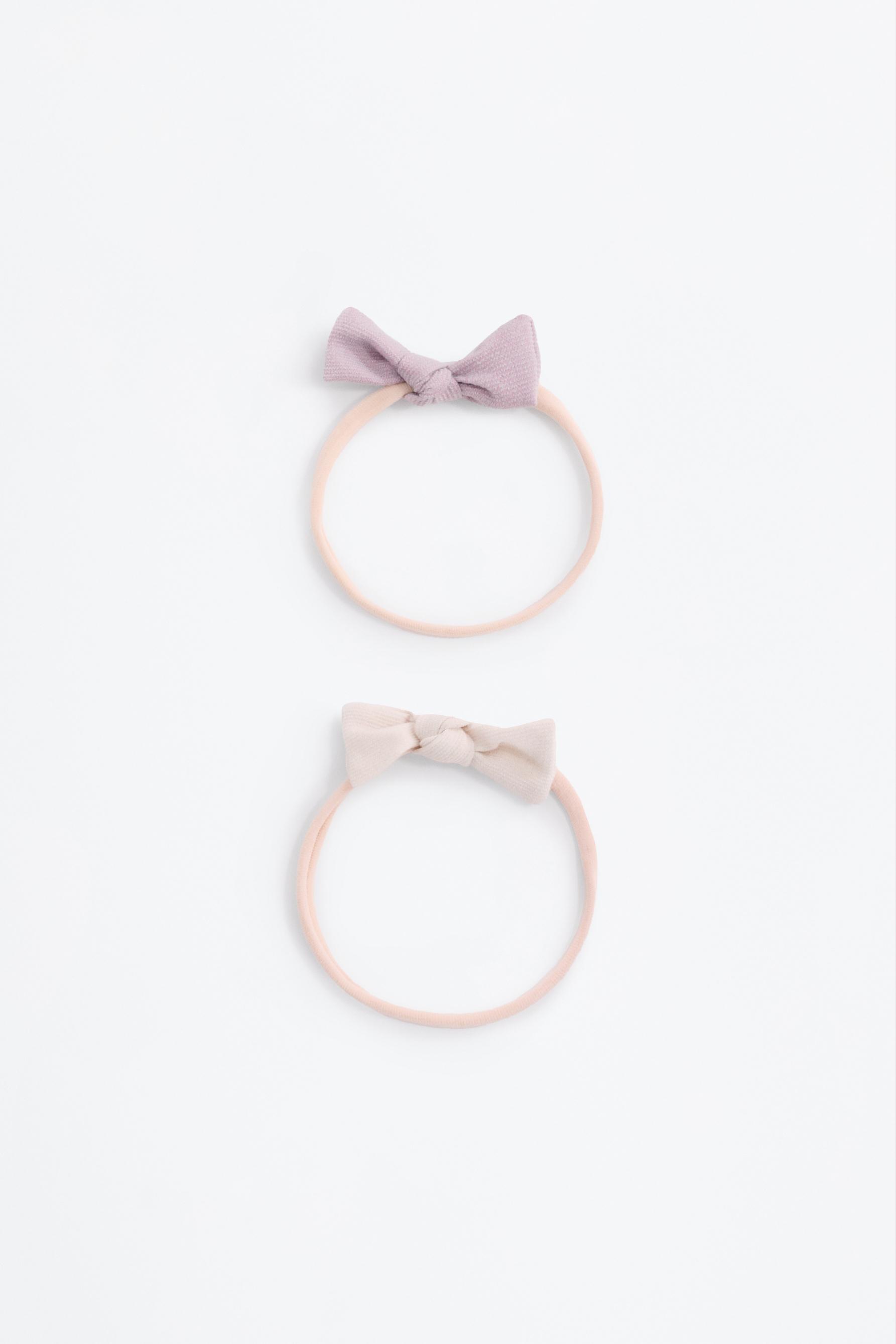 Pack 2 diademas finas lazo