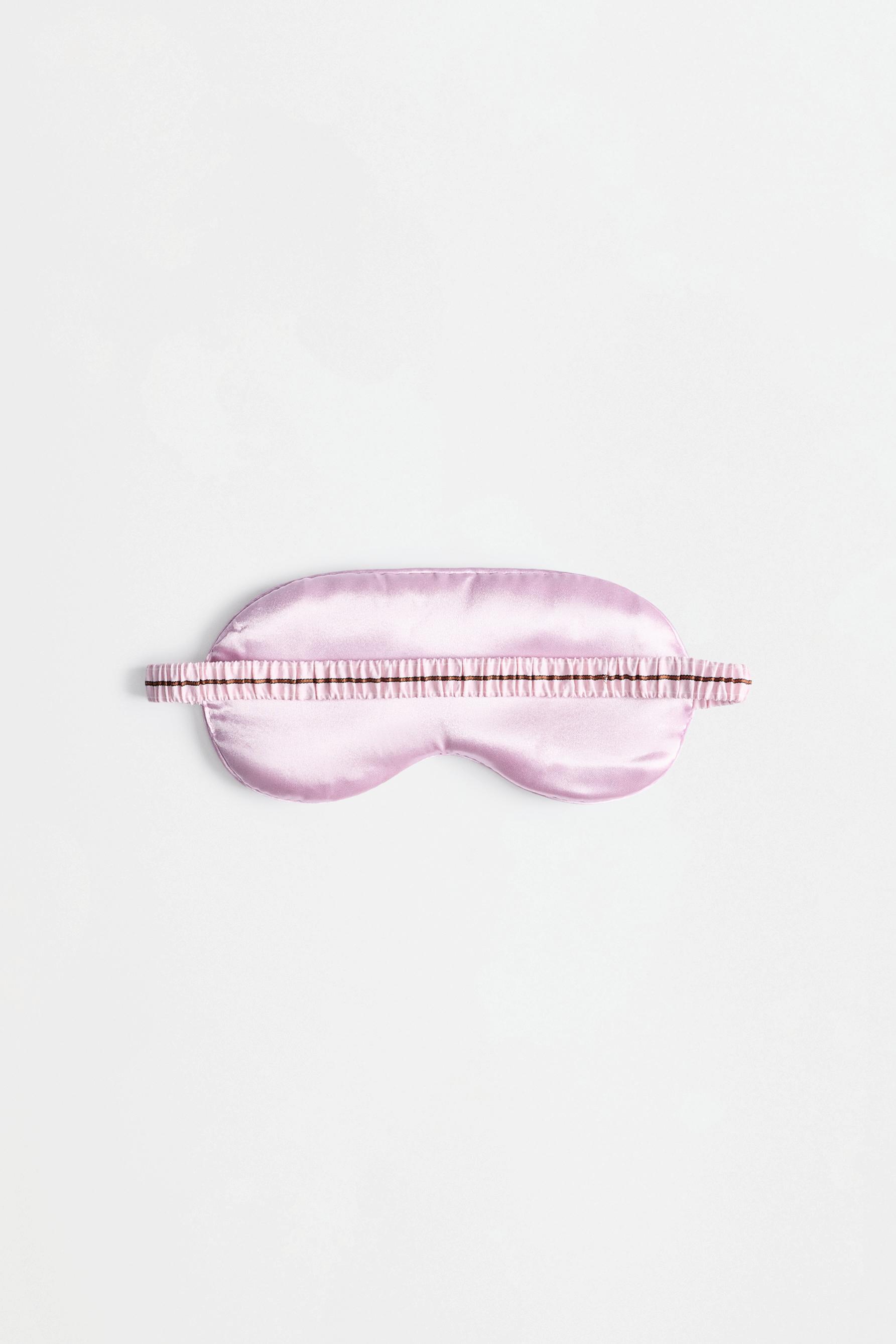 Striped sleep mask — PASTEL PINK