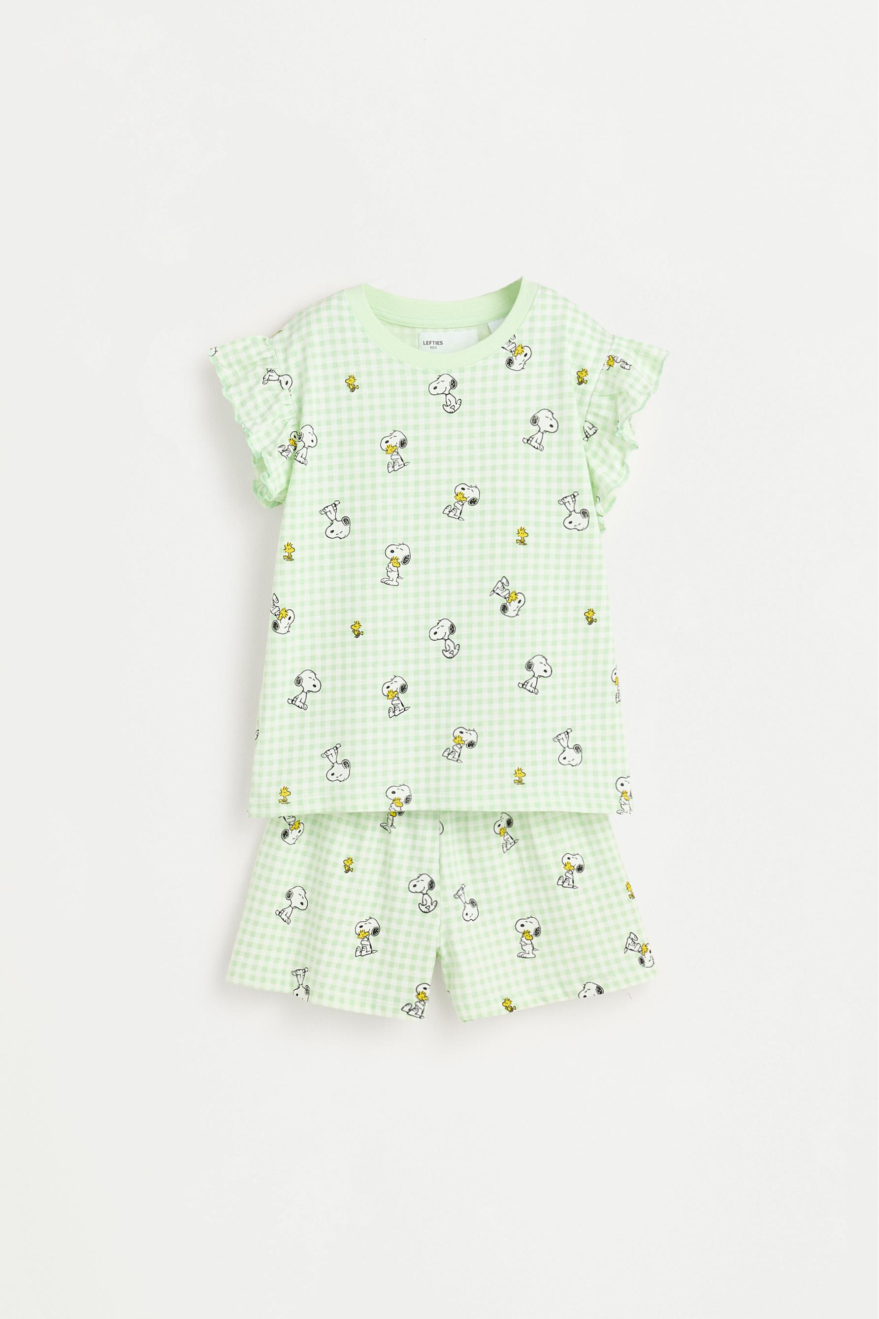 Snoopy Peanuts™ short pajamas — PALE GREEN