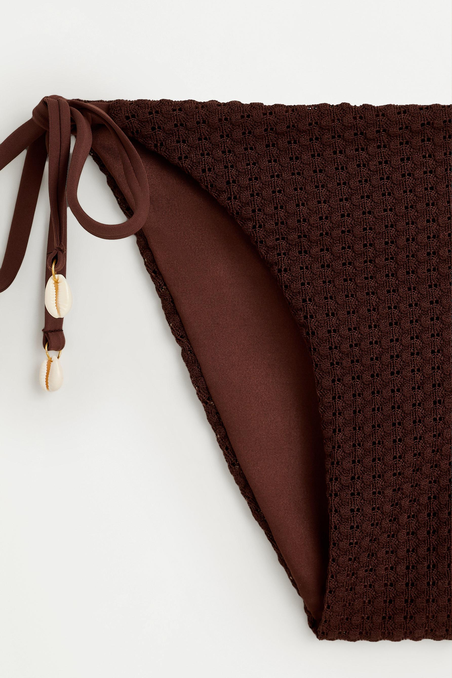 Cut-out bikini bottoms — CHOCOLATE
