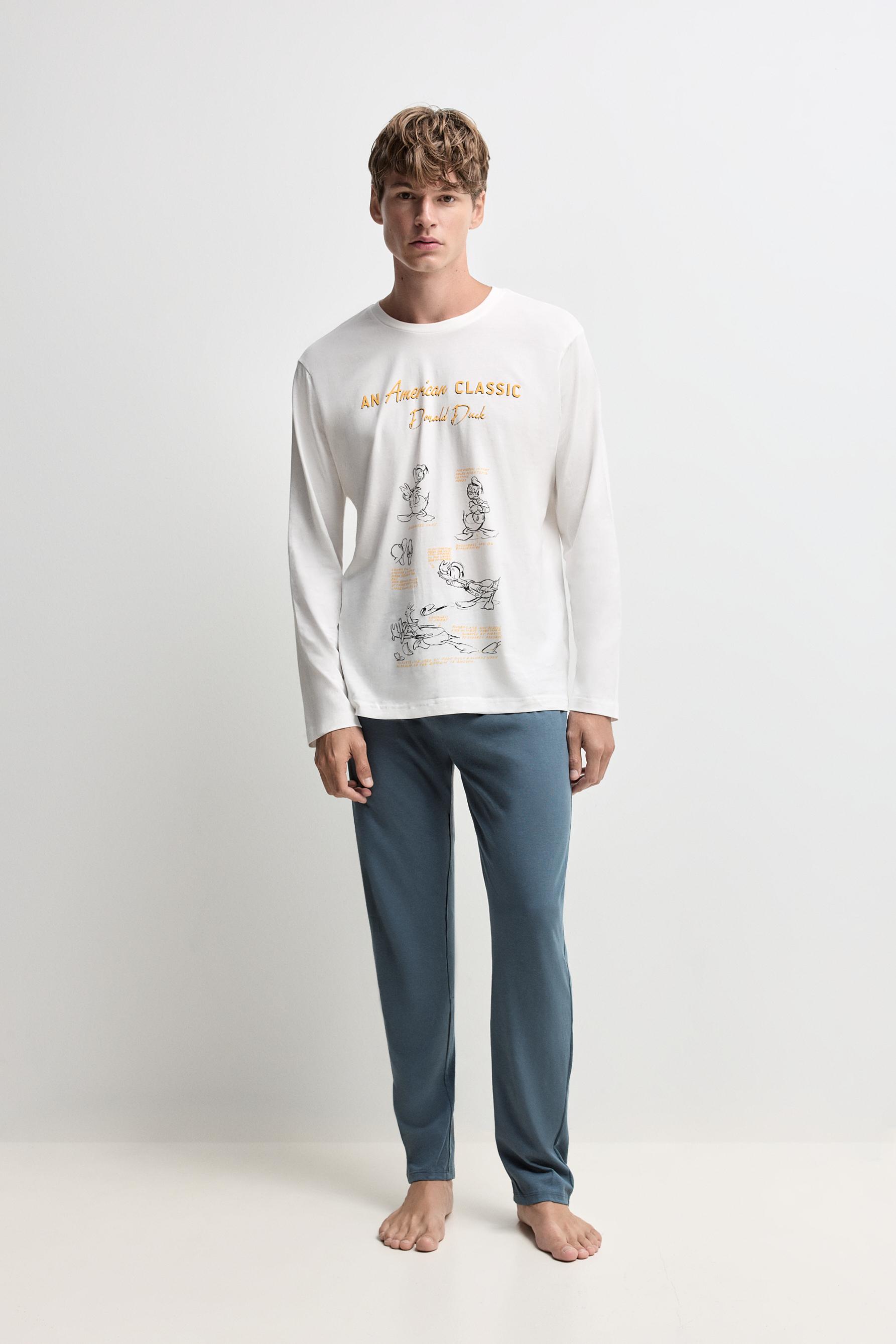 Donald ©Disney long sleeve pyjamas — OFF WHITE