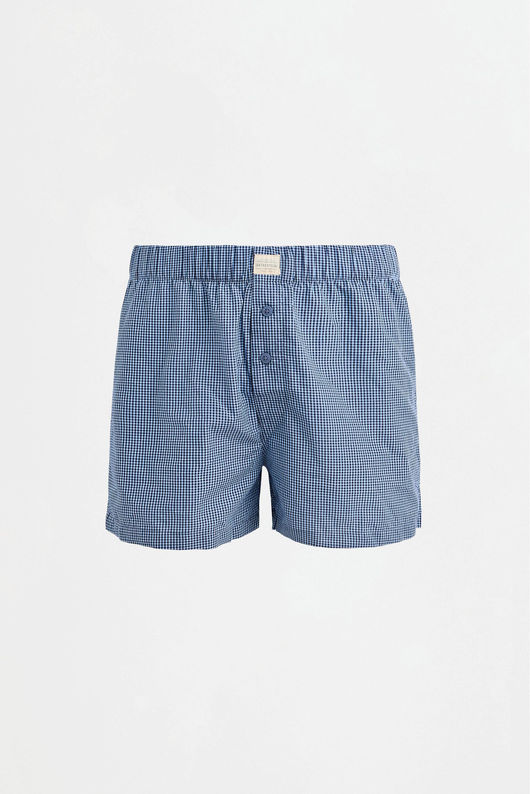 Long Boxer Shorts (2-Pack) — GREY/BLUE