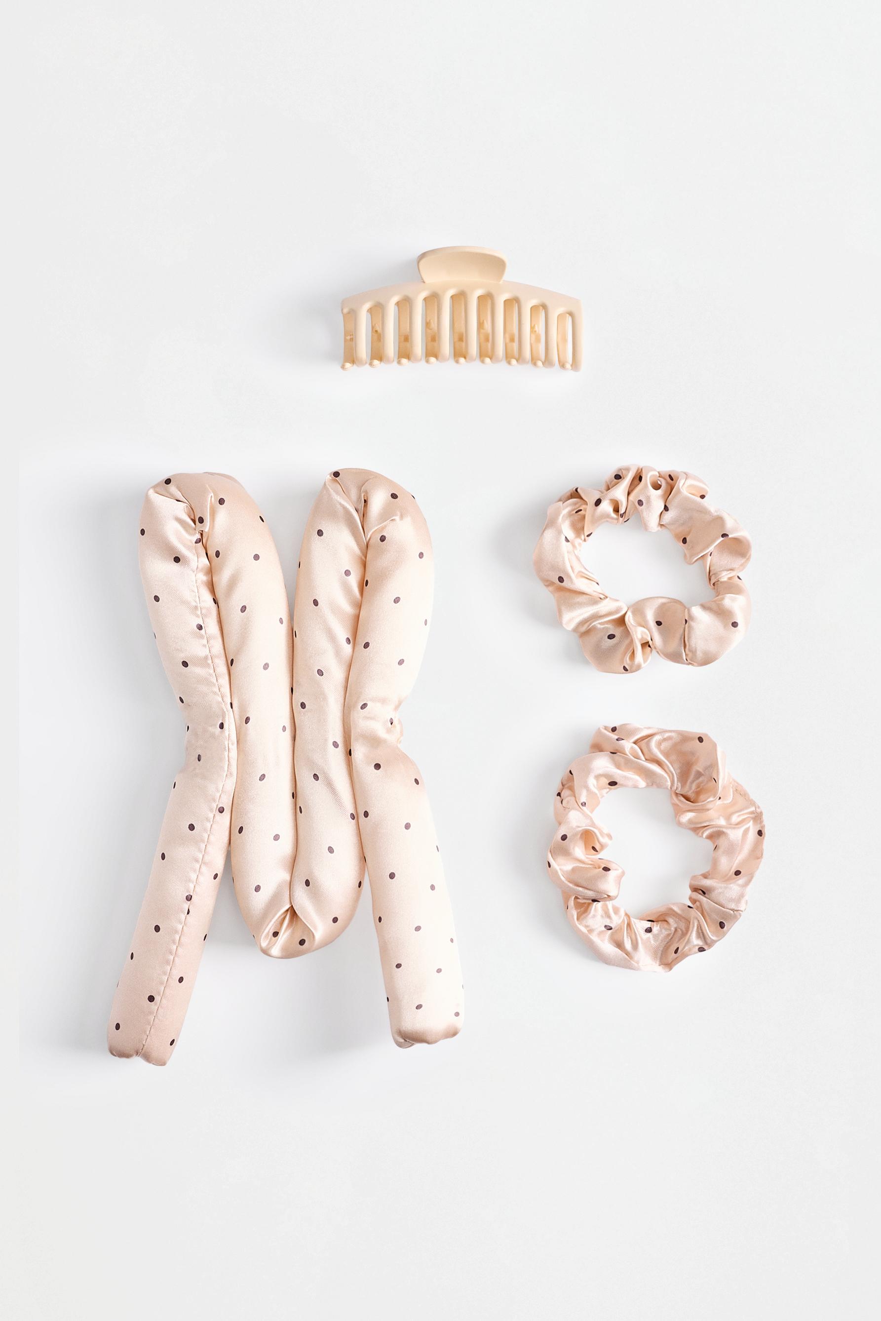 Heatless hair curler set — ECRU