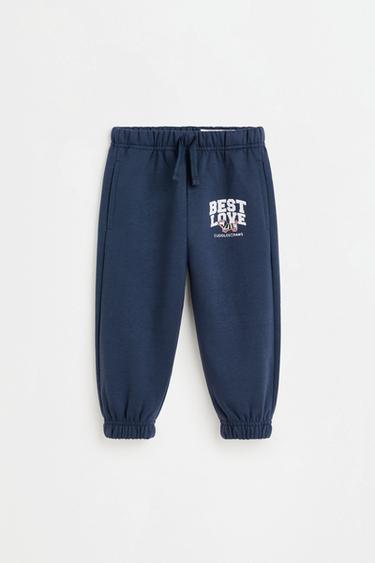 Pack of 2 contrast plush trousers — DARK NAVY 2