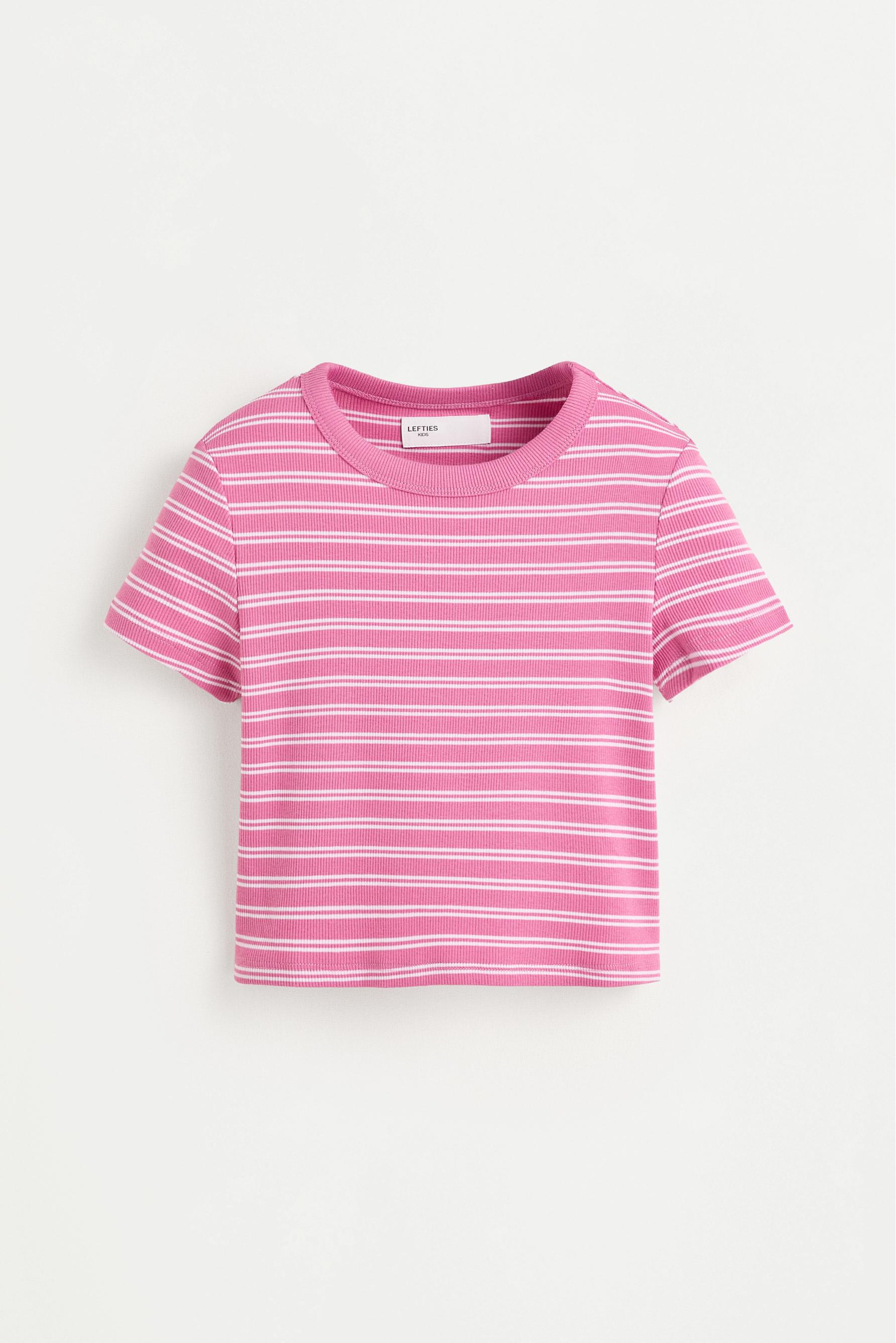 Ribbed T-shirt — STRAWBERRY