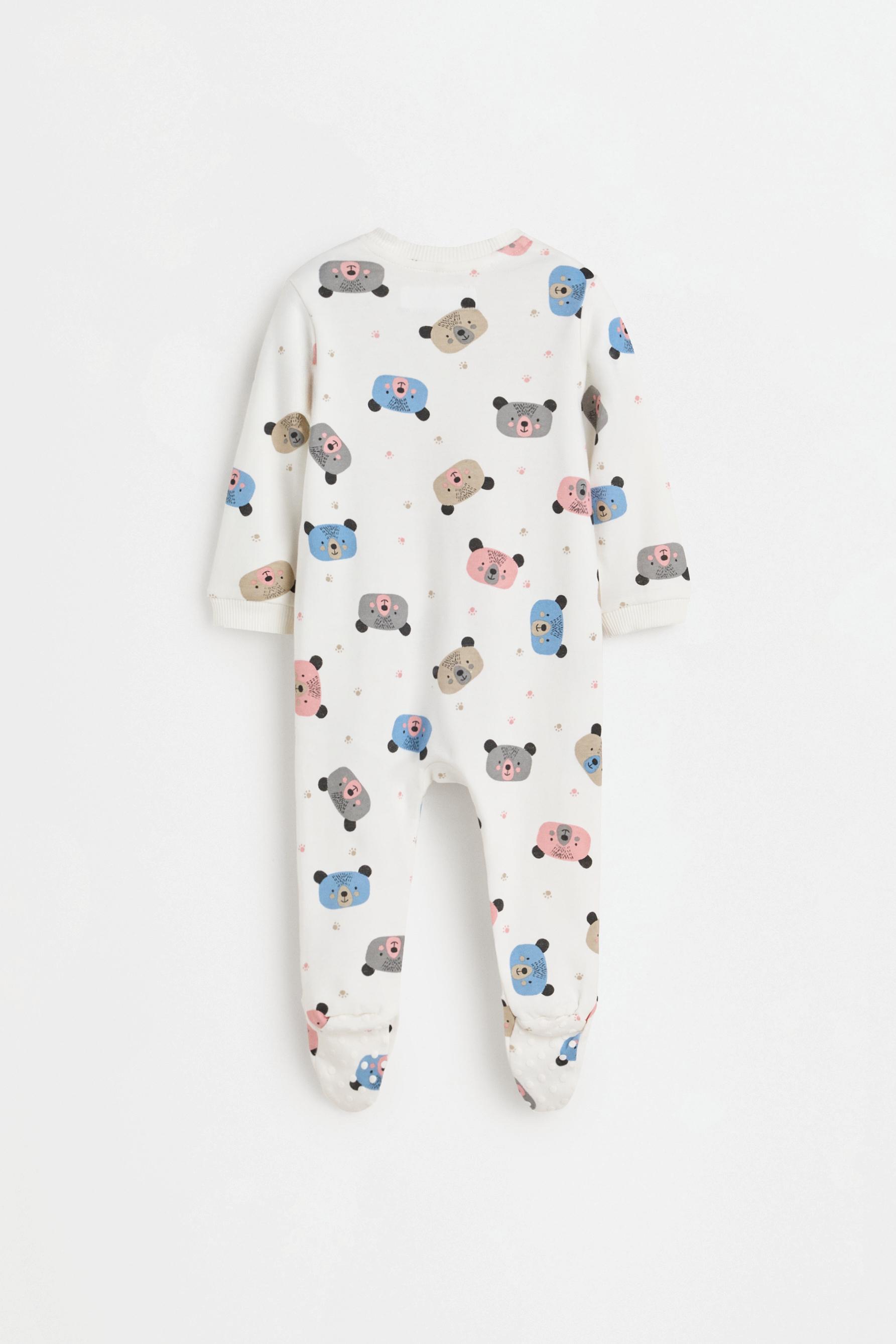 Pack of 2 all-over heart print sleepsuits — ROSE PINK
