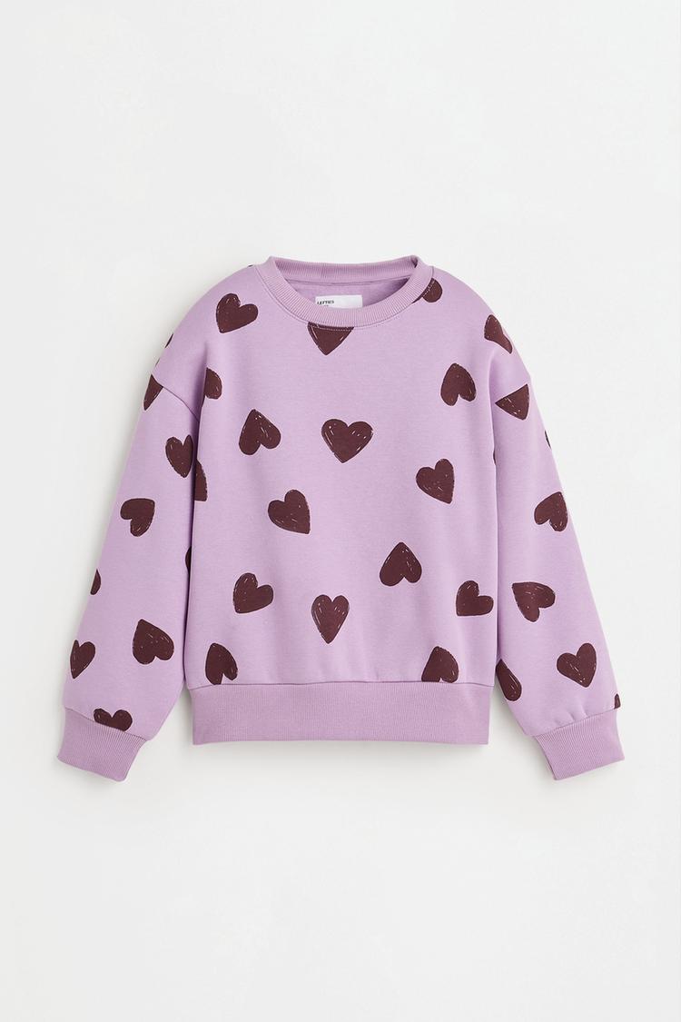 Printed sweatshirt — MAUVE PINK