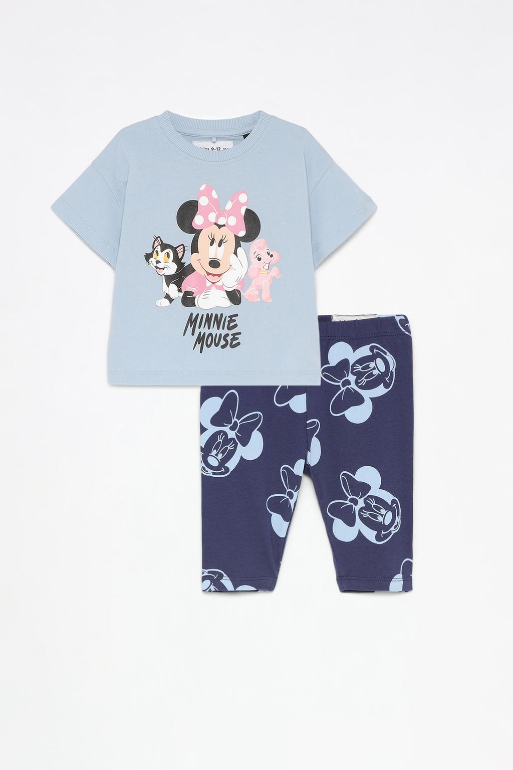 Minnie ©Disney kedili t-shirt ve tayt takım