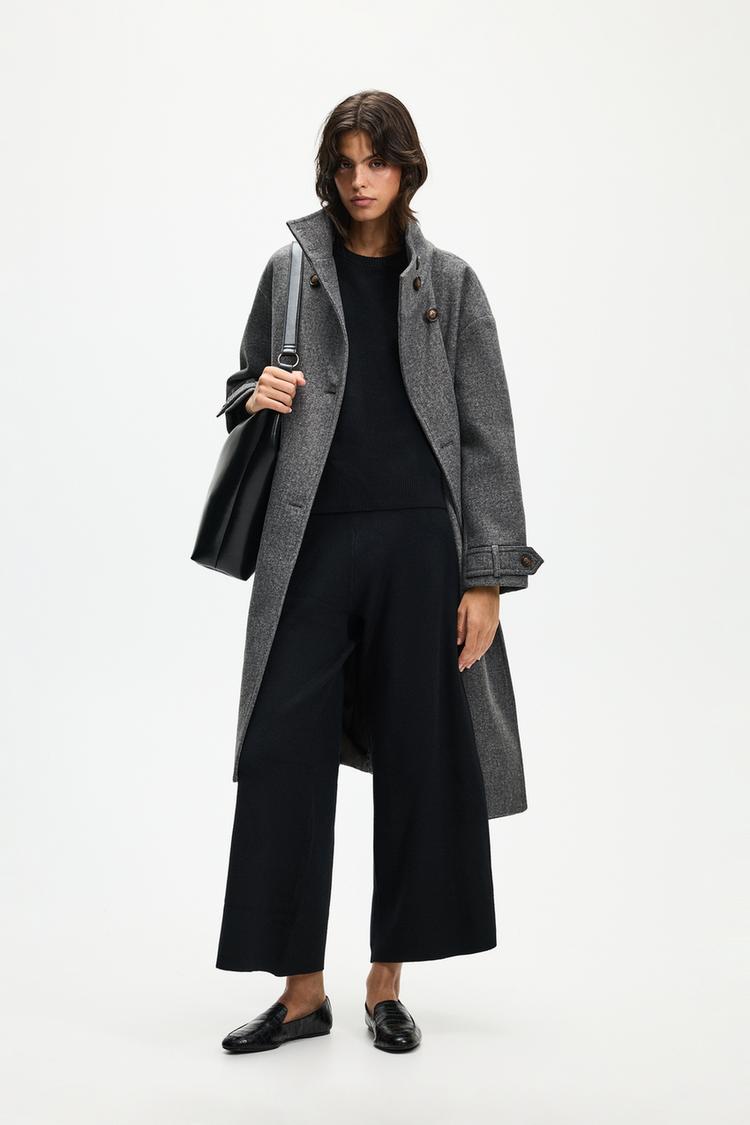 Knit culottes — BLACK
