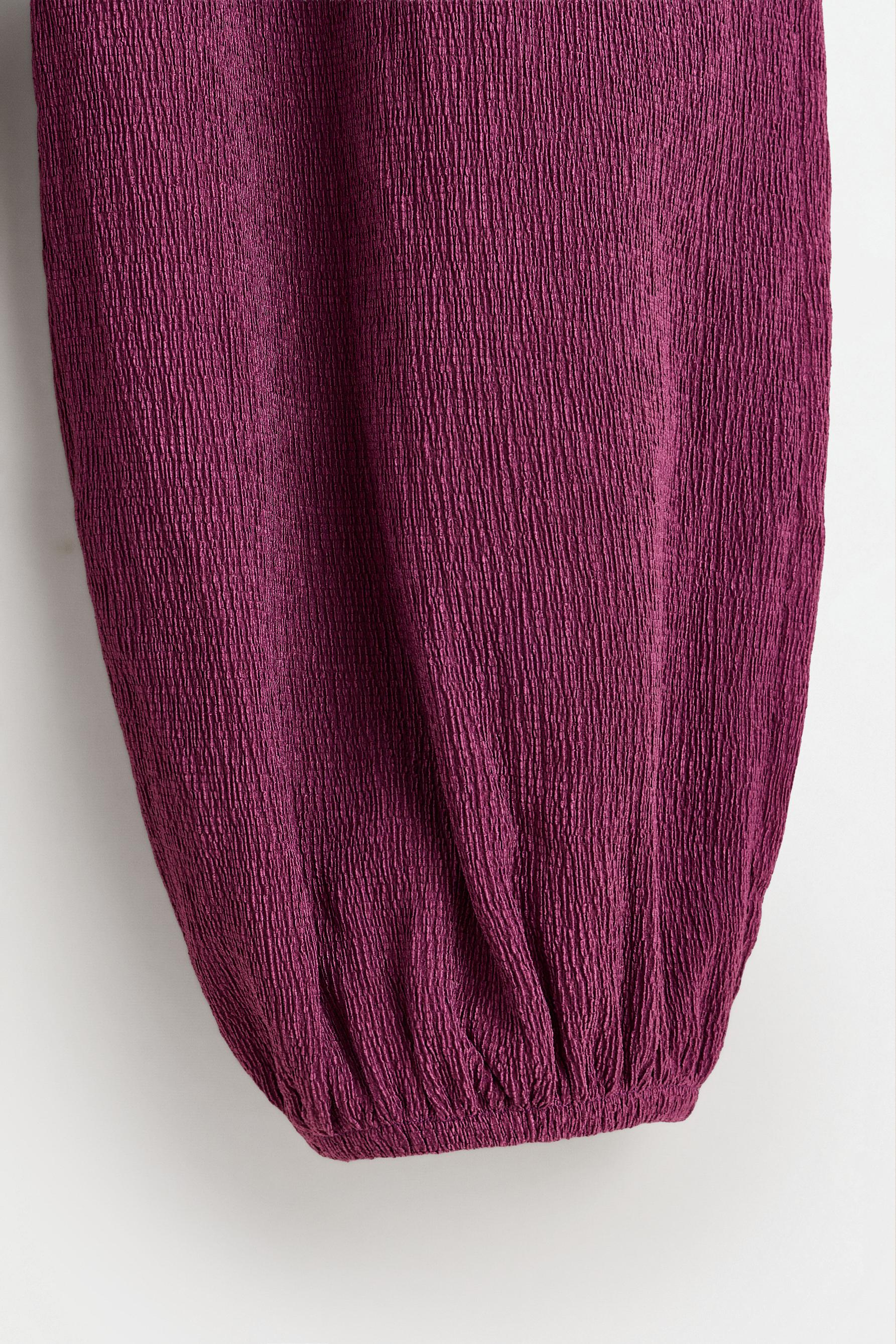 Crepe sarouel trousers — PURPLE
