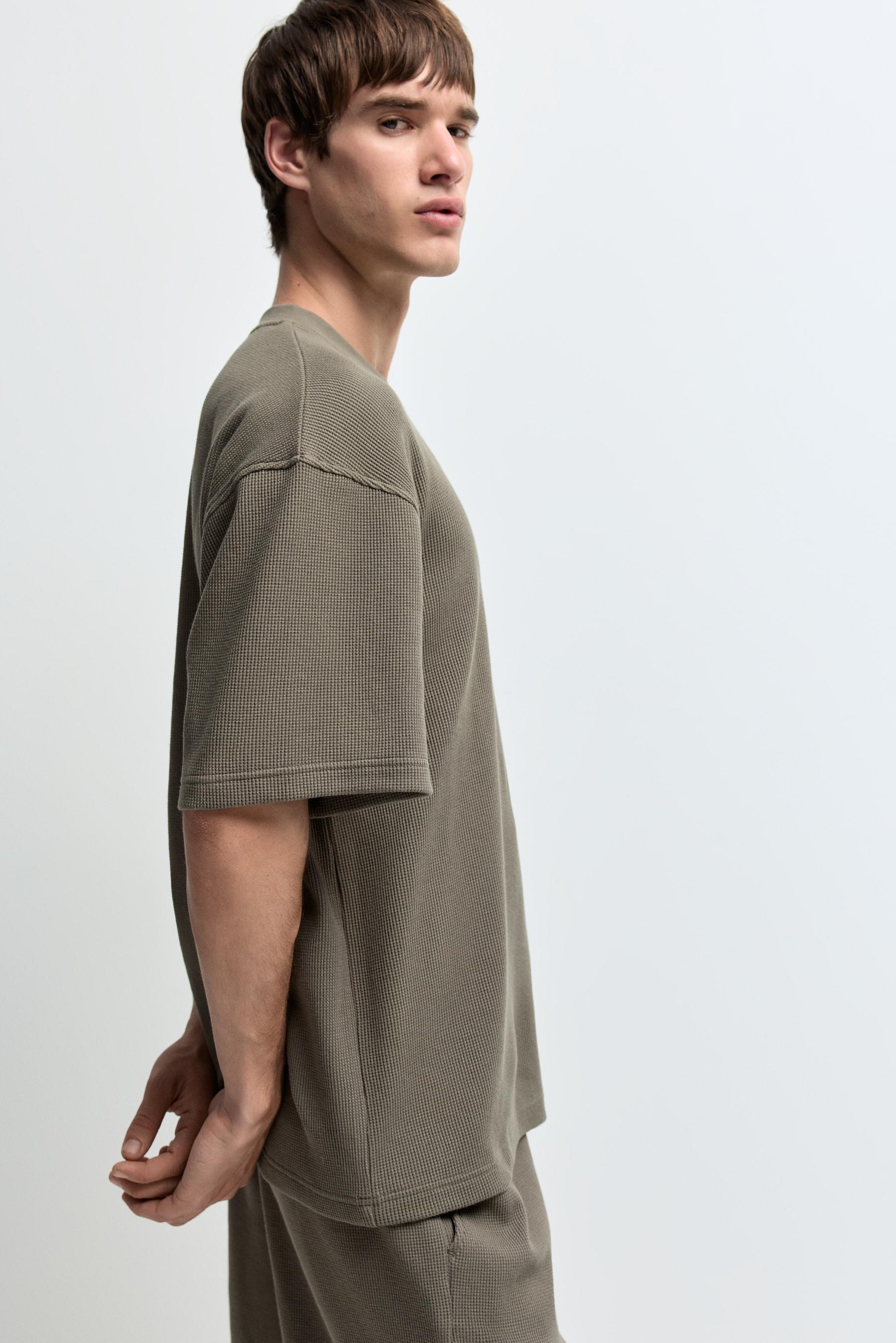 Waffle T-shirt — MEDIUM KHAKI