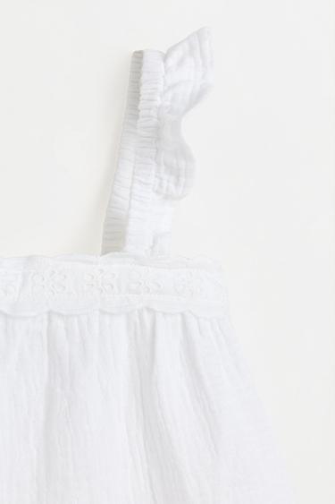 Double gauze strappy top — OFF WHITE 3
