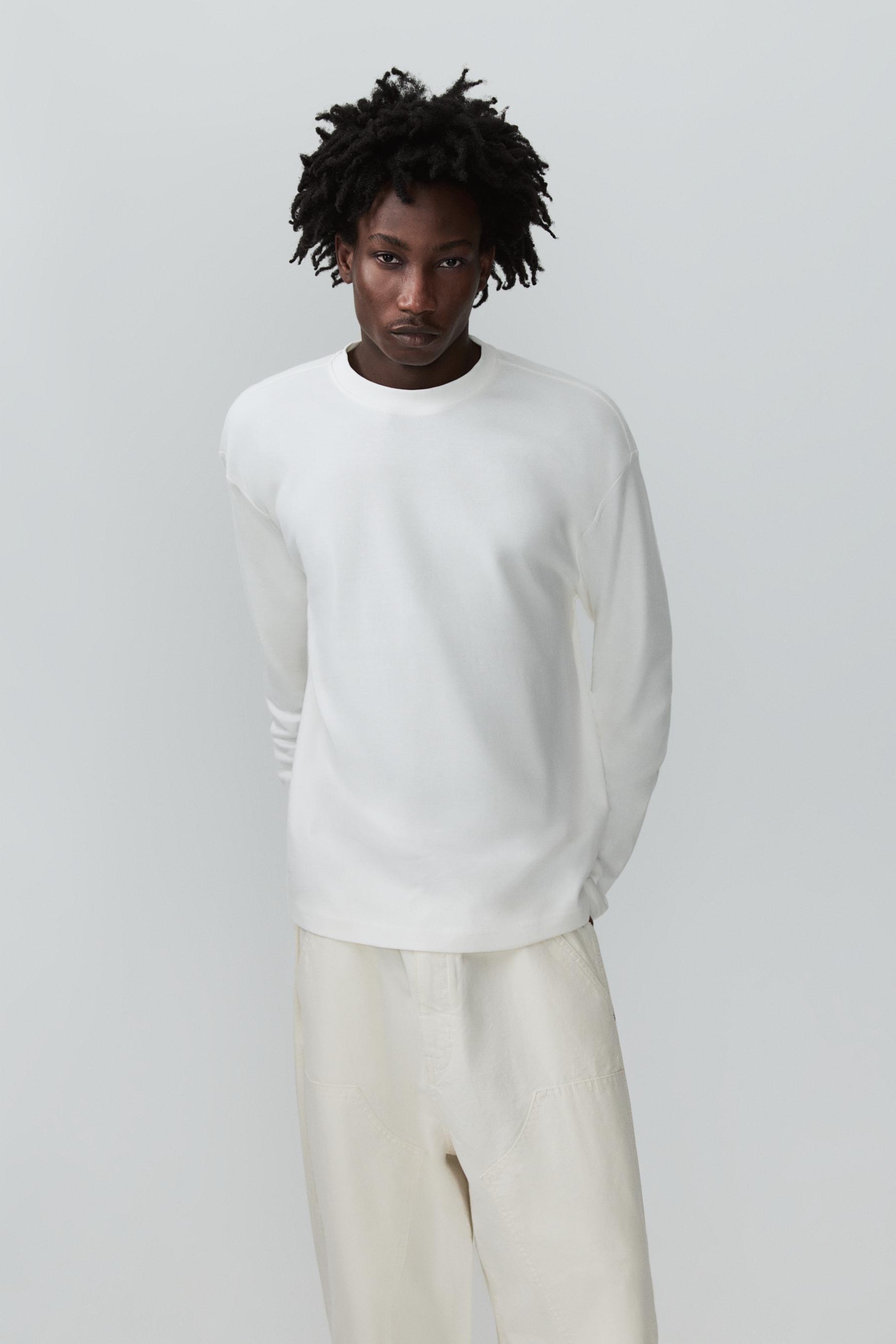 Camiseta interlock manga larga