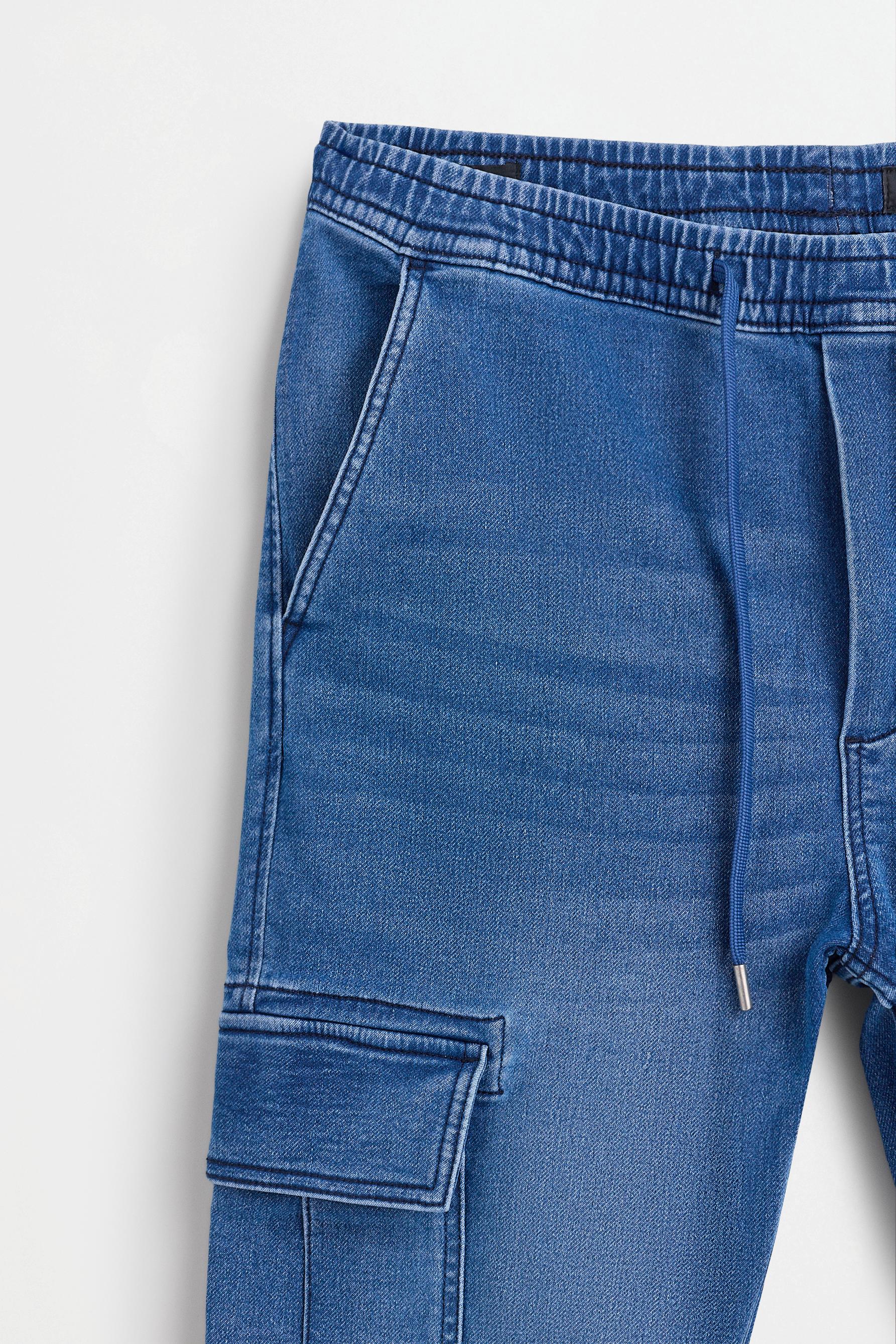 Cargo jogger jeans — BLUE