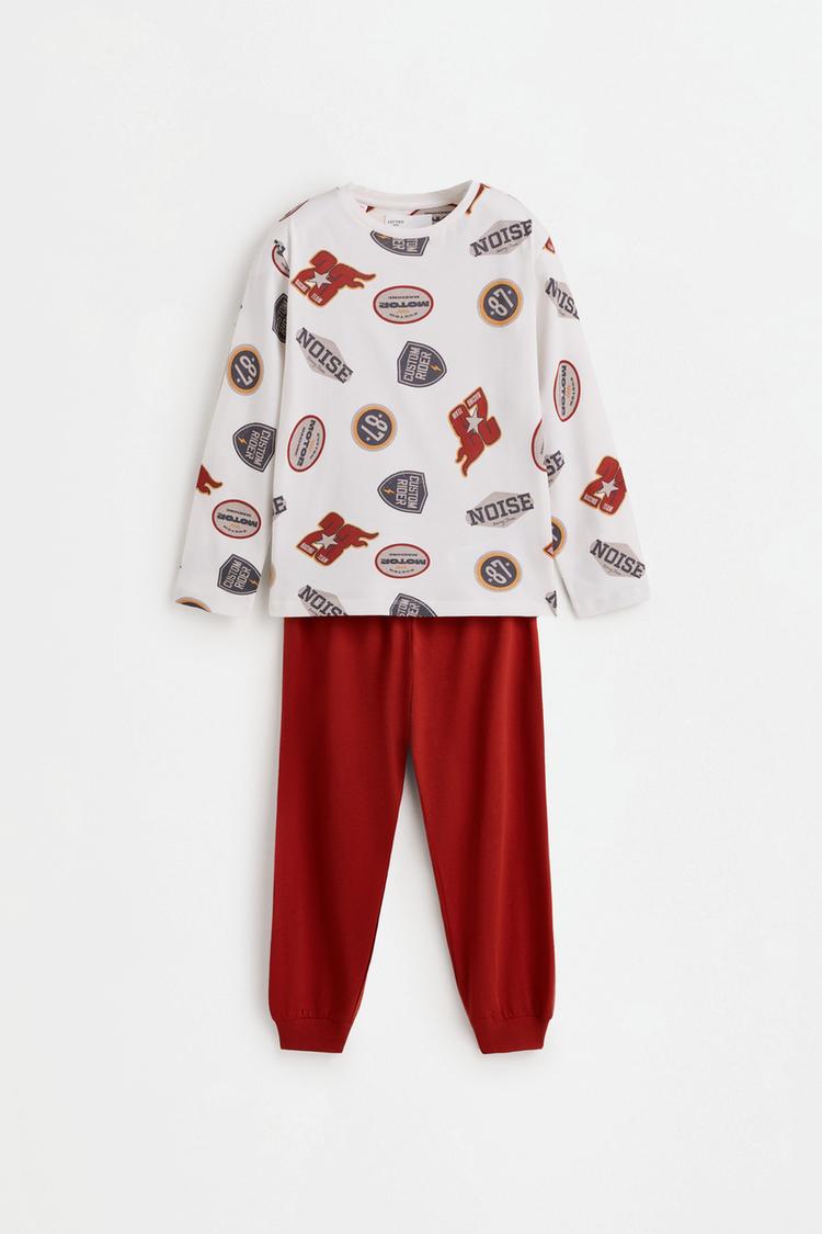 Long printed pyjamas — OFF WHITE