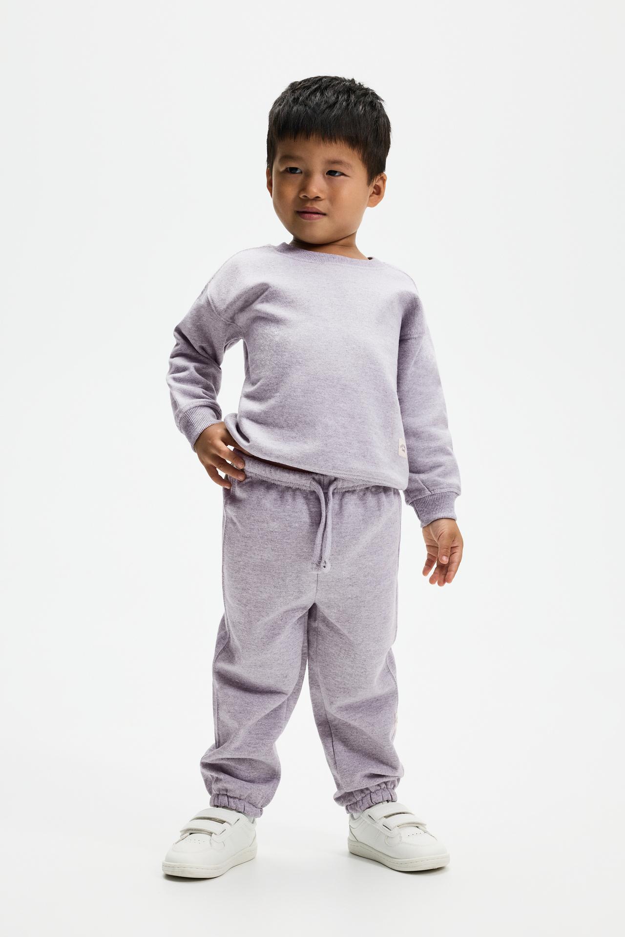 4-pack of plain plush joggers — NAVY