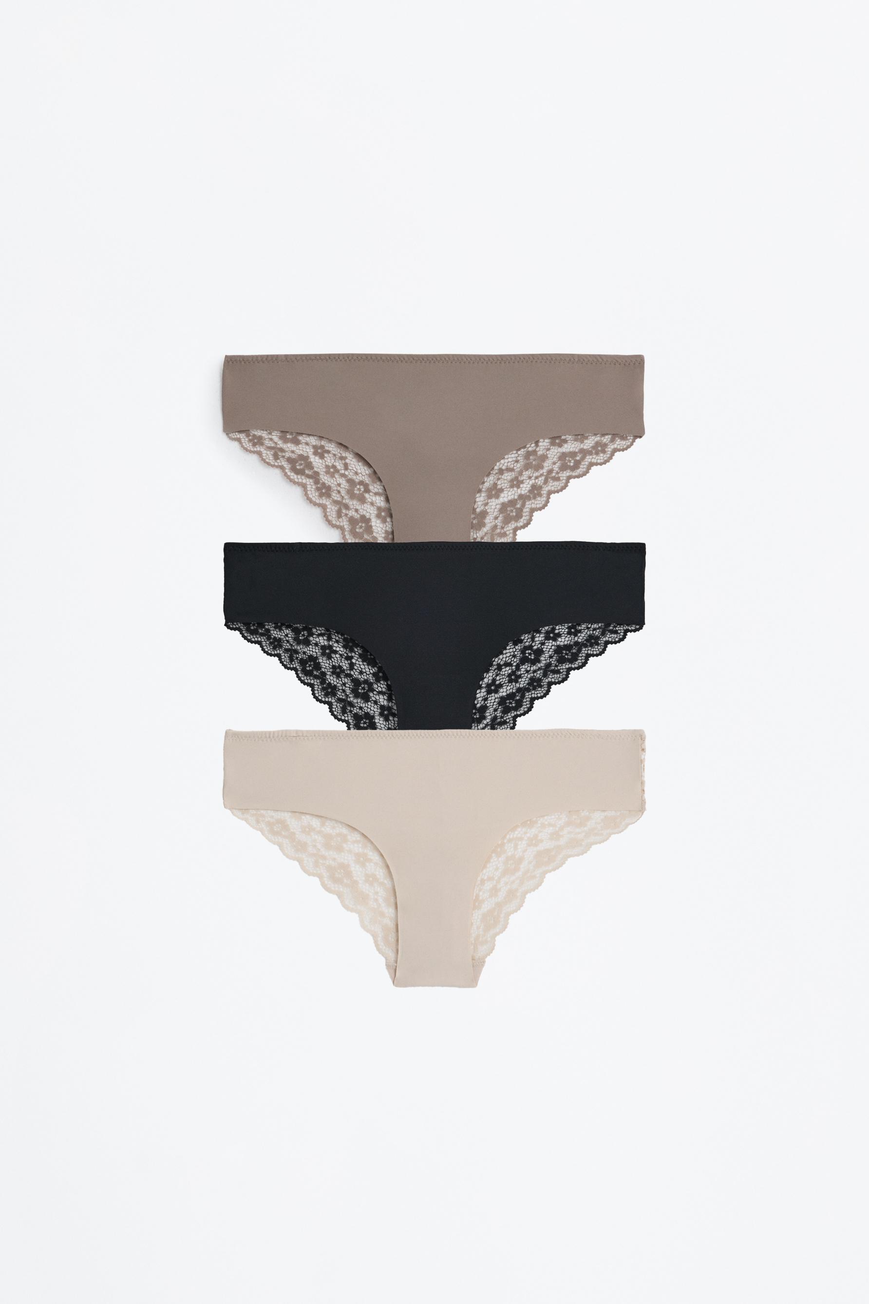 Microfibre hipster briefs (Pack 3) — BEIGE