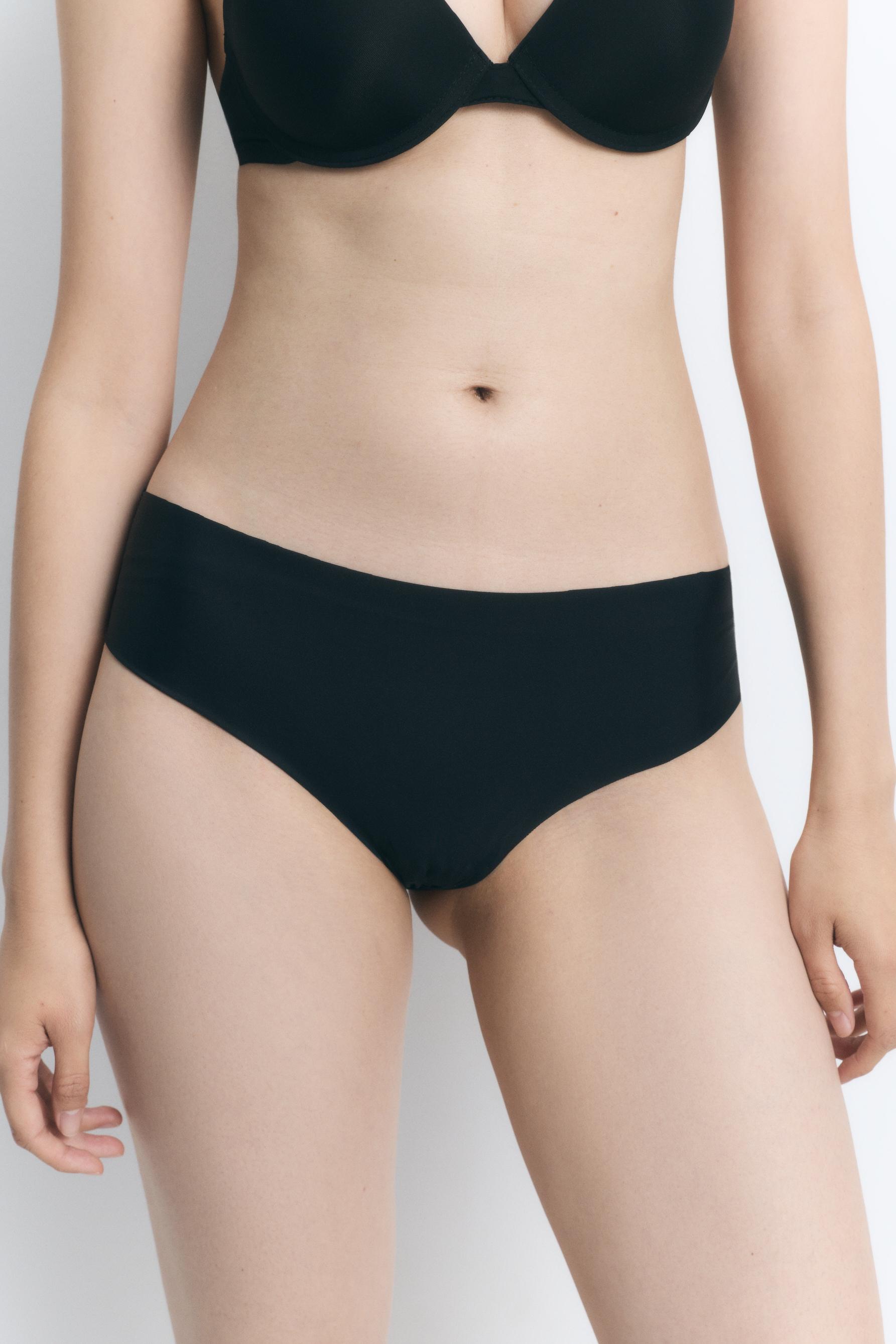 3-Pack of microfibre hipster briefs — BLACK