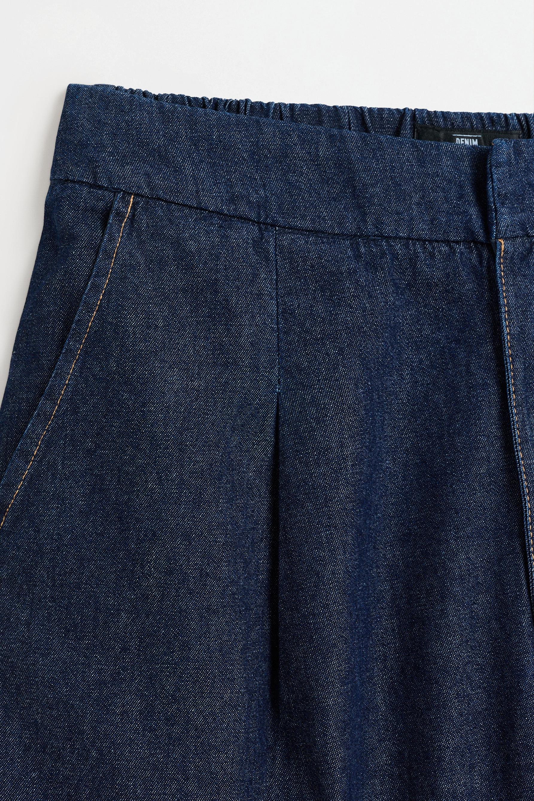 Denim shorts — NAVY