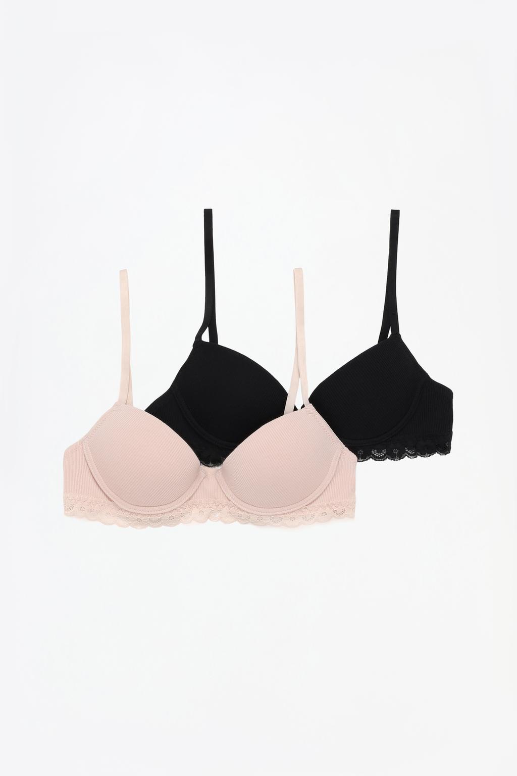 2-pack of lace bras