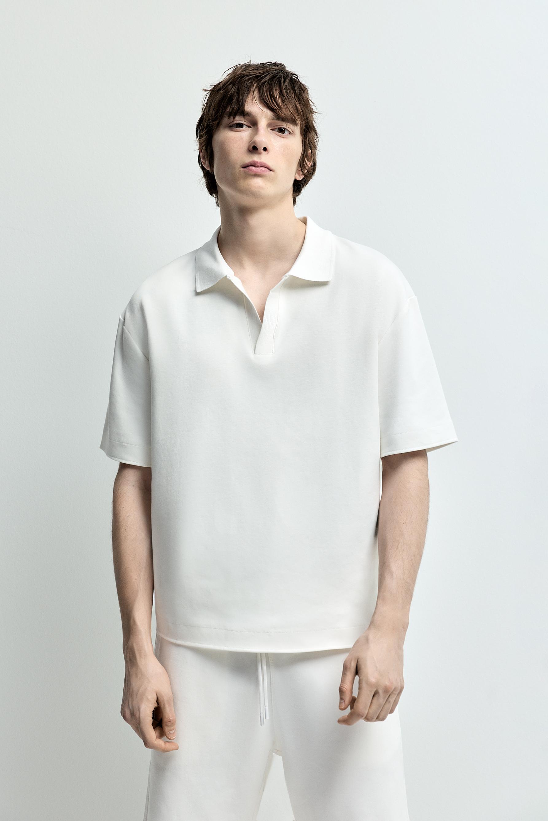 Interlock polo shirt — OFF WHITE