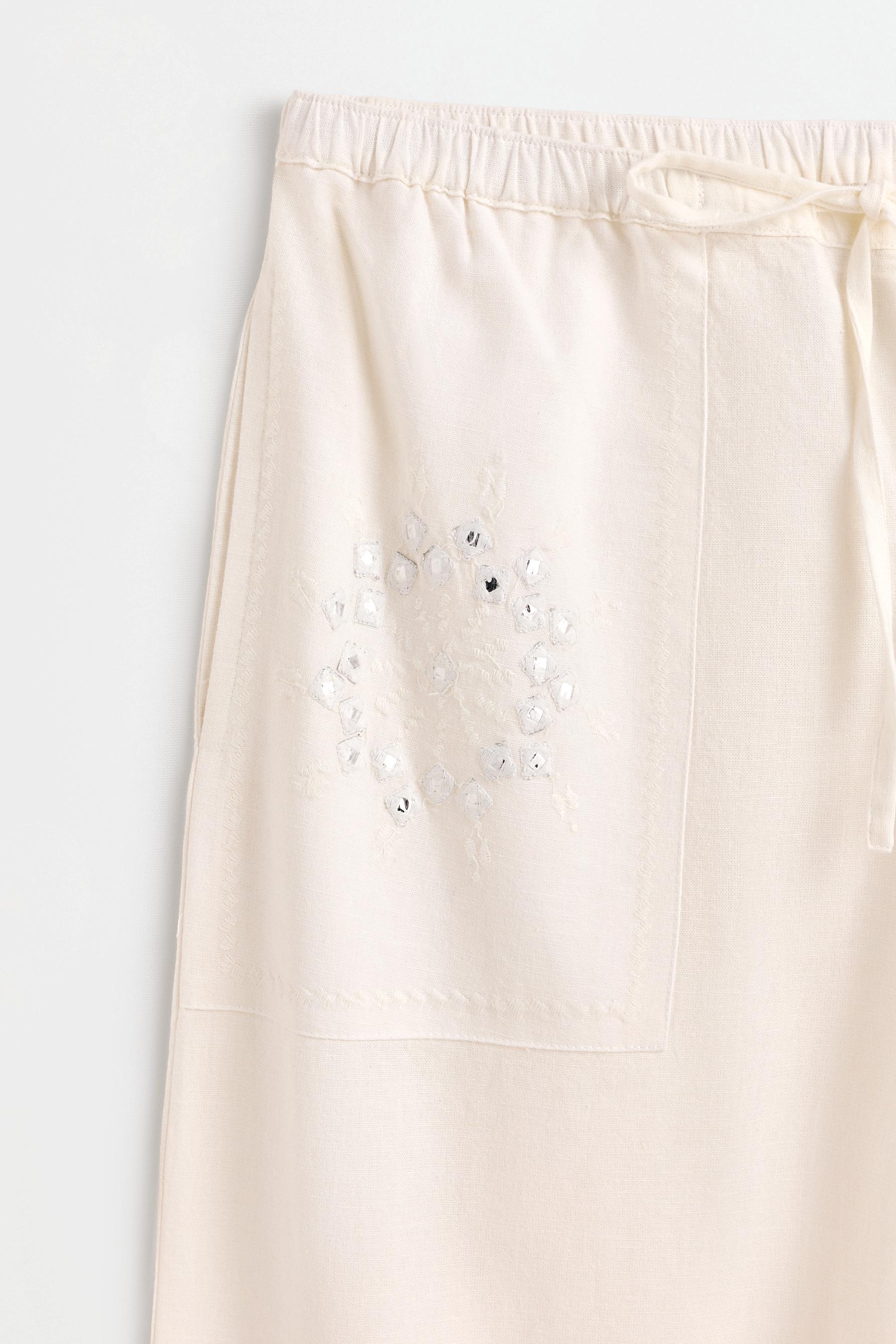 Mirror detail trousers — OFF WHITE