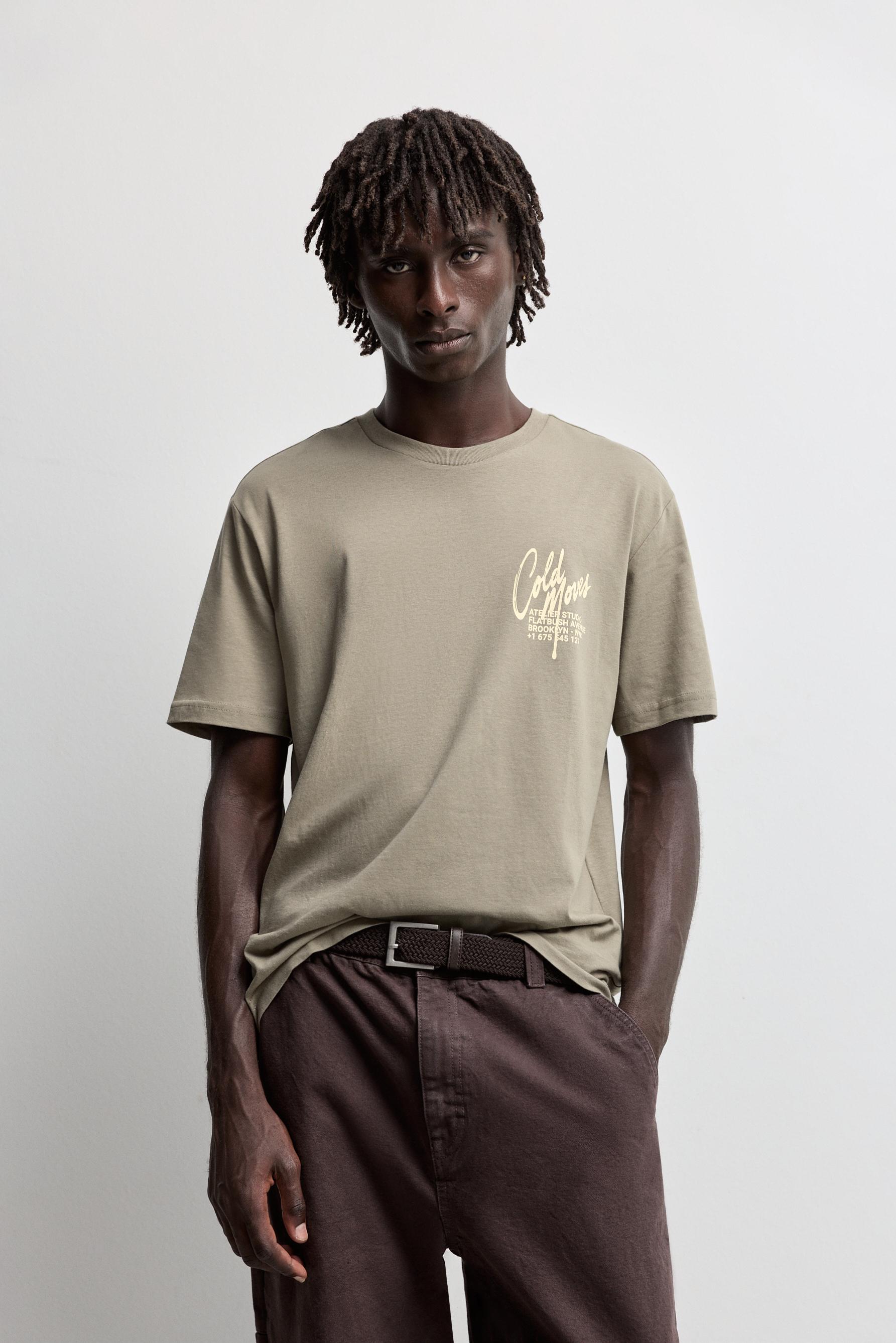 Printed T-shirt — PALE GREEN
