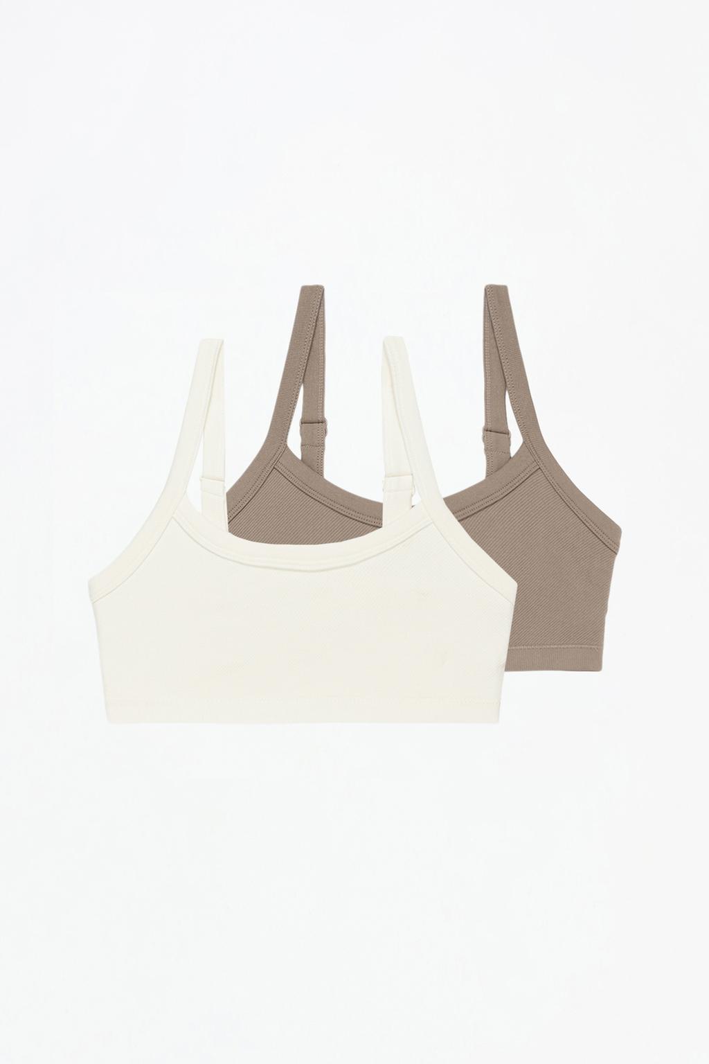 2-pack of textured bras