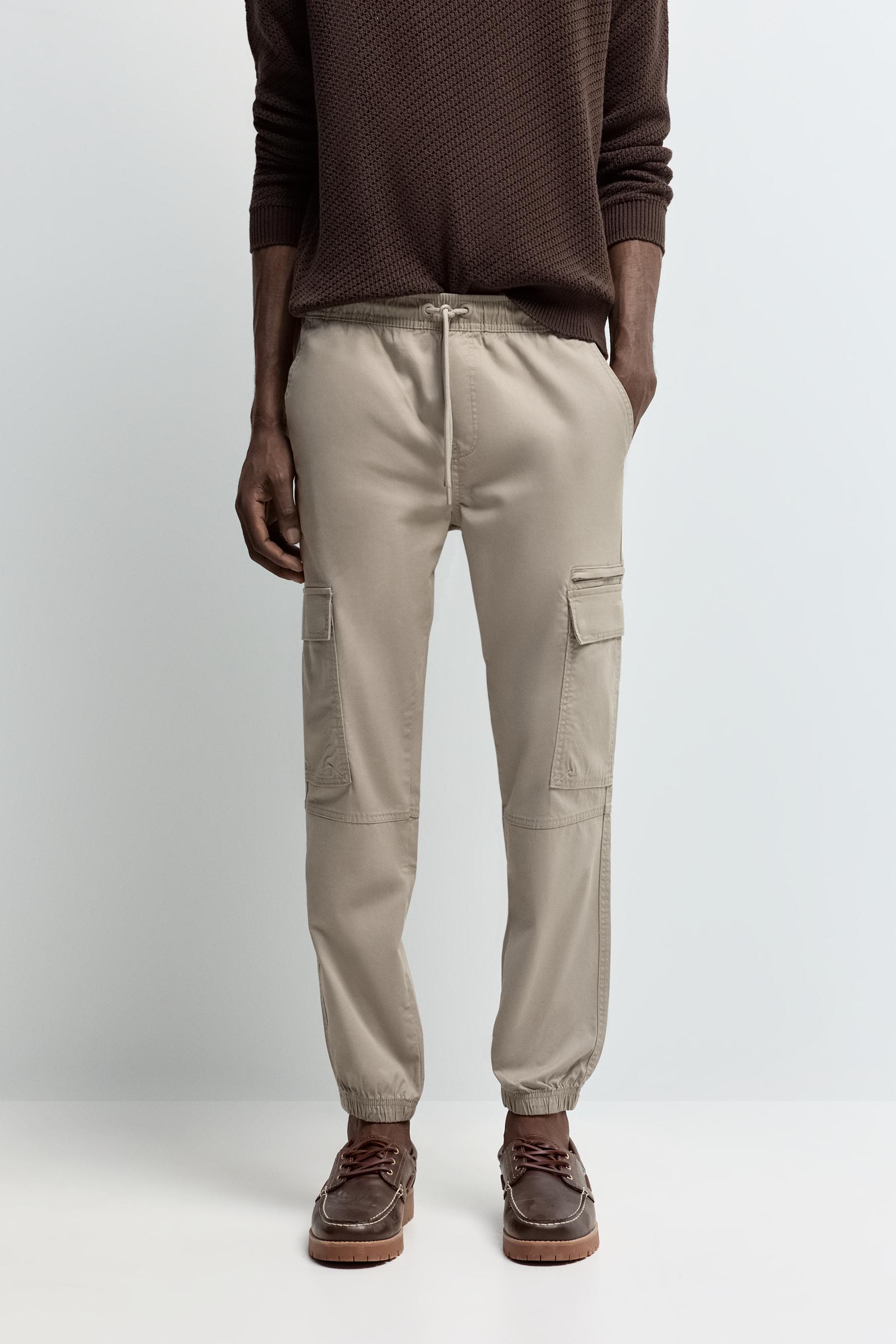 Cargo jogger trousers — KHAKI