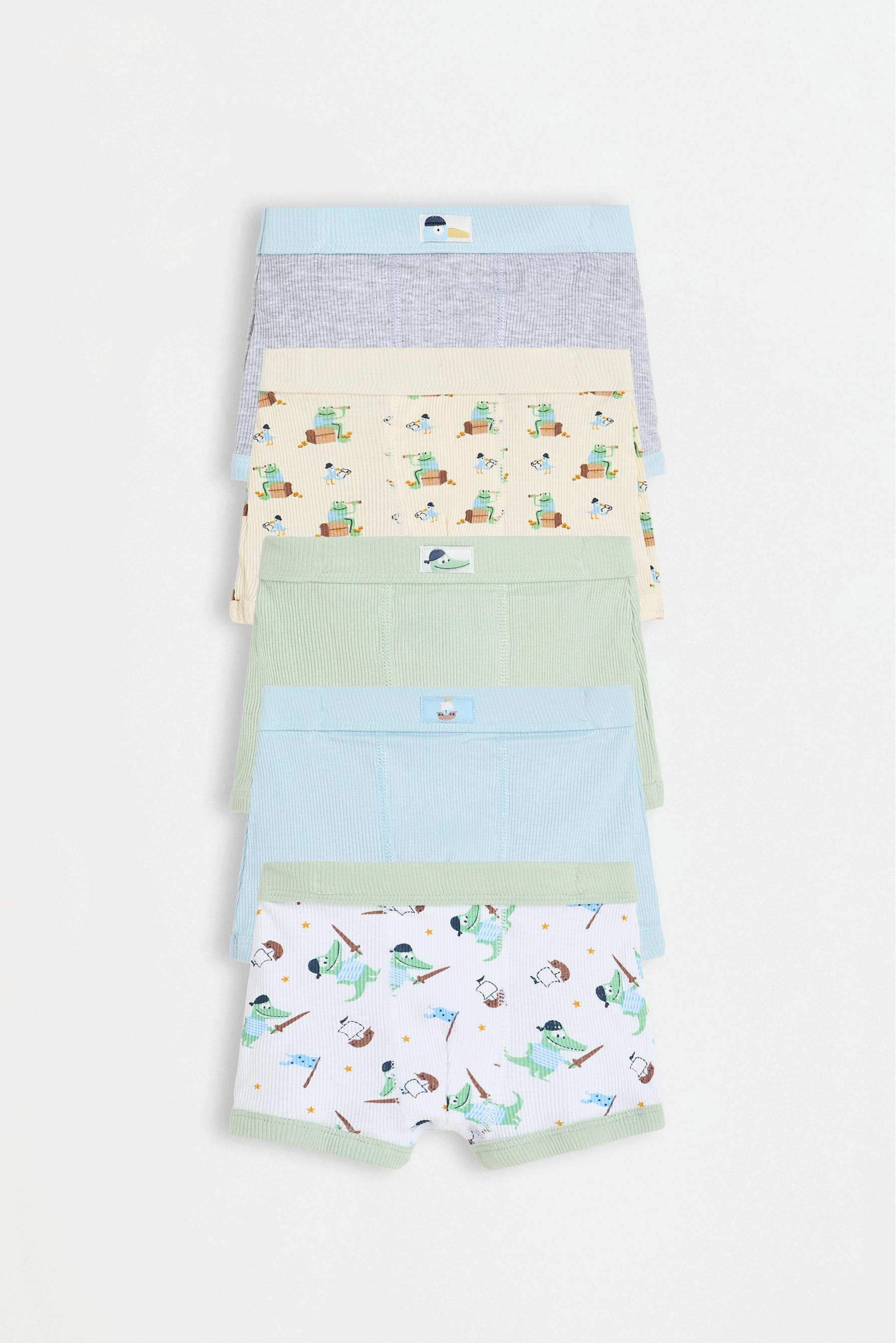 Pirate boxer briefs (5-pack) — PALE GREEN