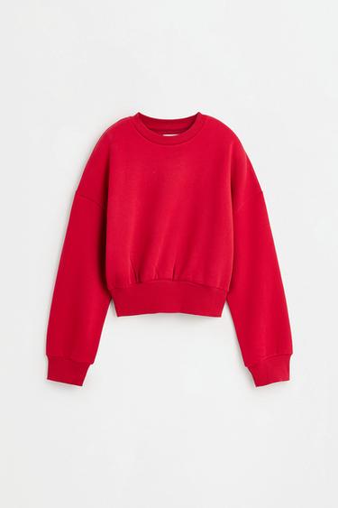Gathered sweatshirt — RED 6