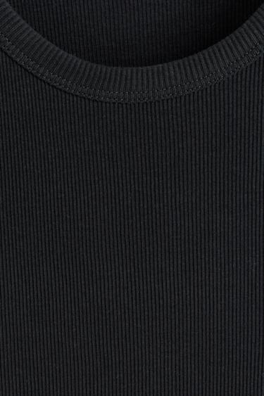 Ribbed vest top — BLACK 7