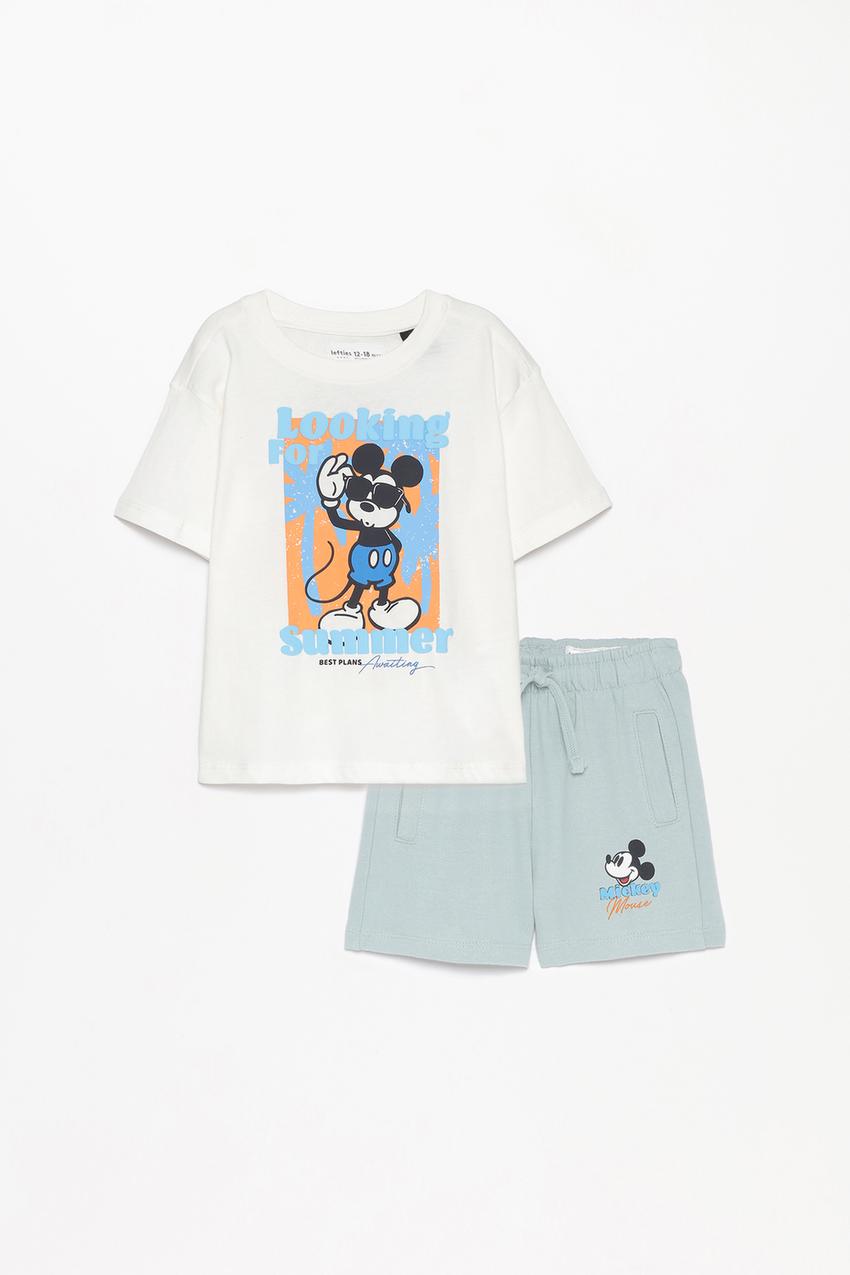Completo Topolino ©Disney maglietta e bermuda Camicie Bluse