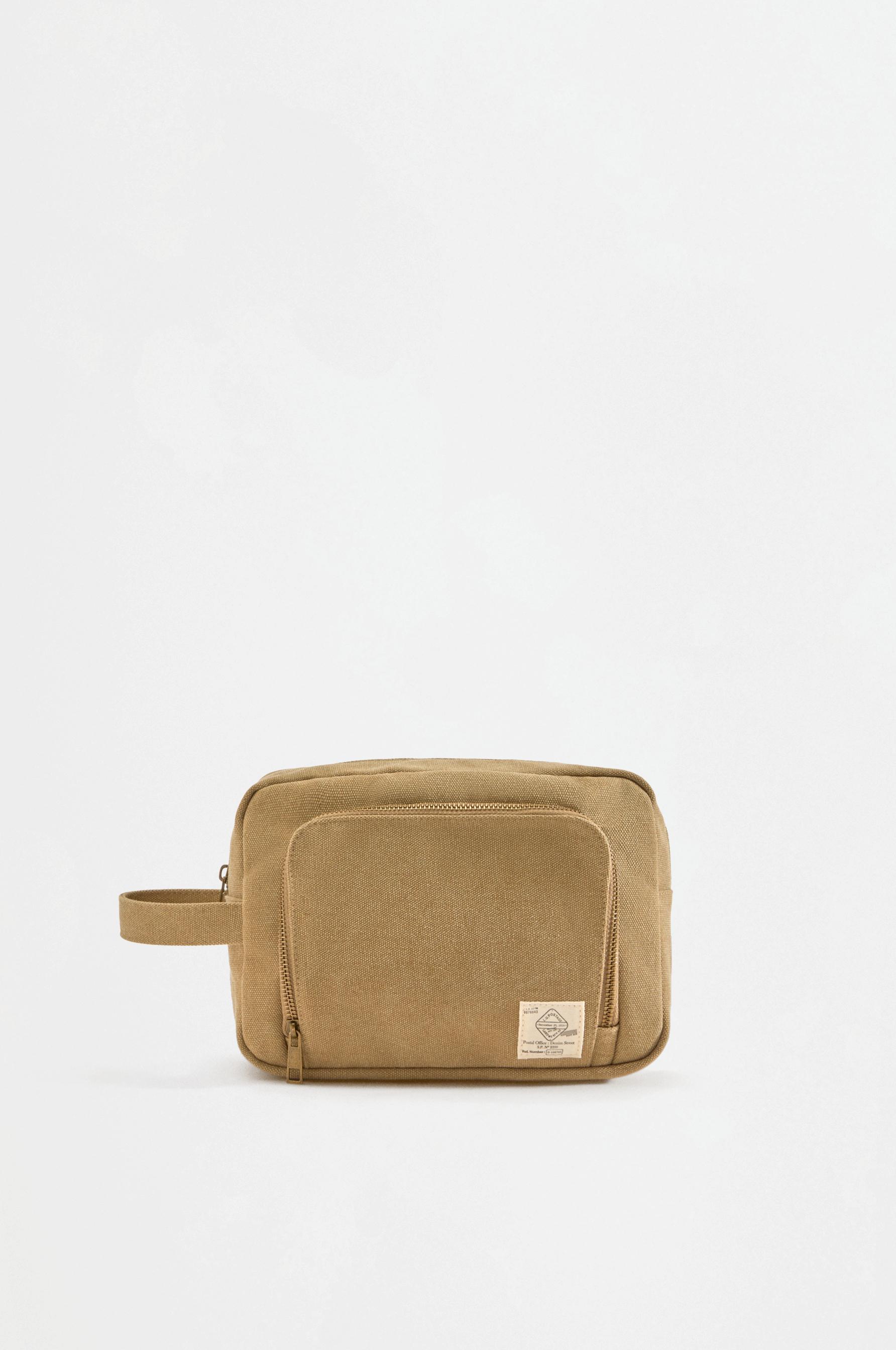 Canvas toiletry bag — BEIGE