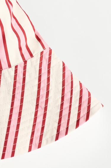 Striped bucket hat — PINK TONES 2