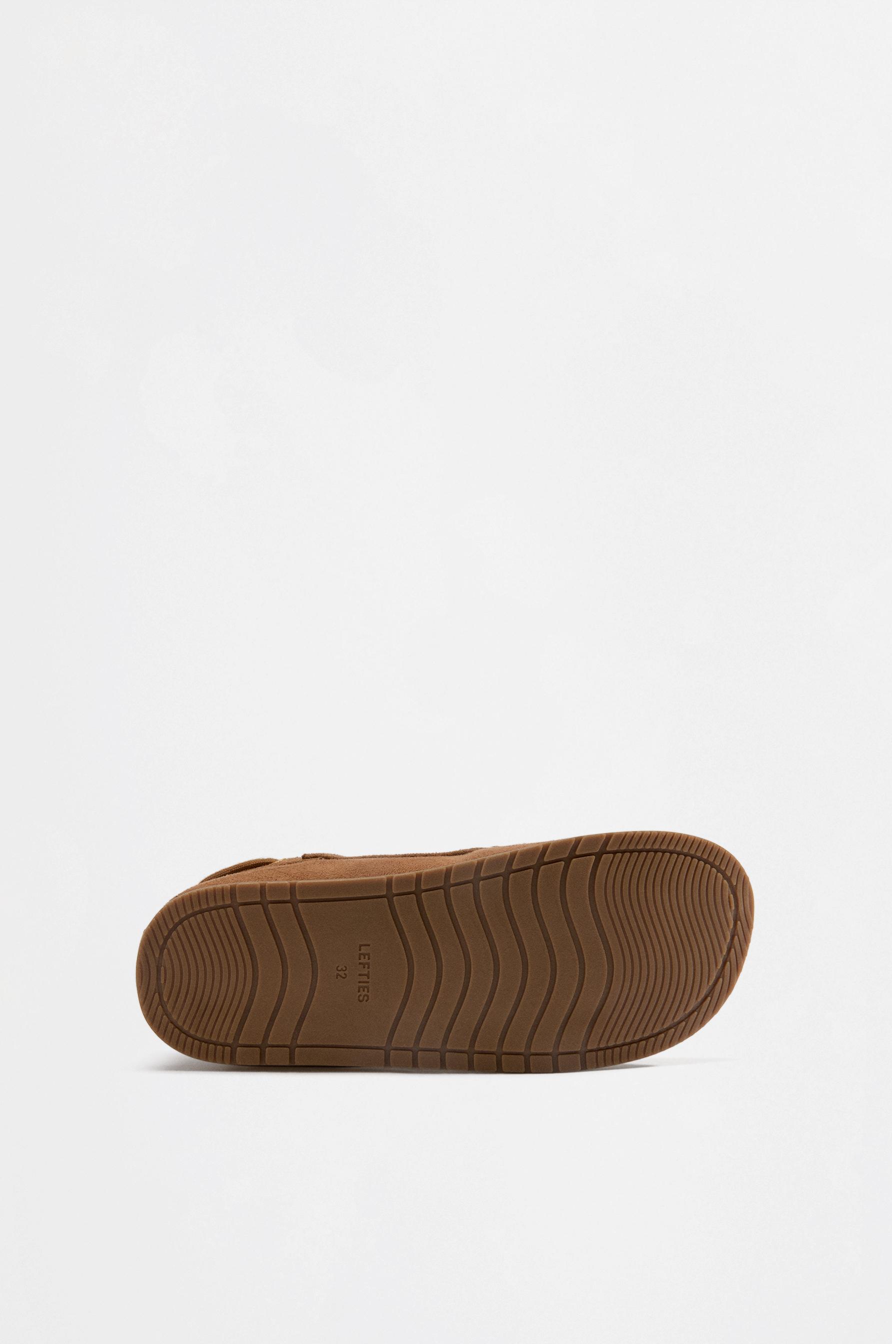 Beaded barefoot loafers — LEATHER