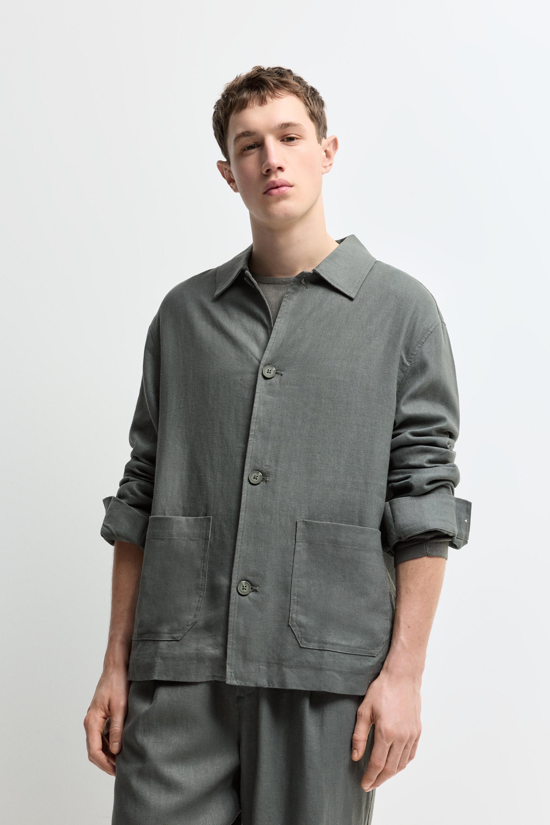 Sobrecamisa 100% lino bolsillos Lefties Edition