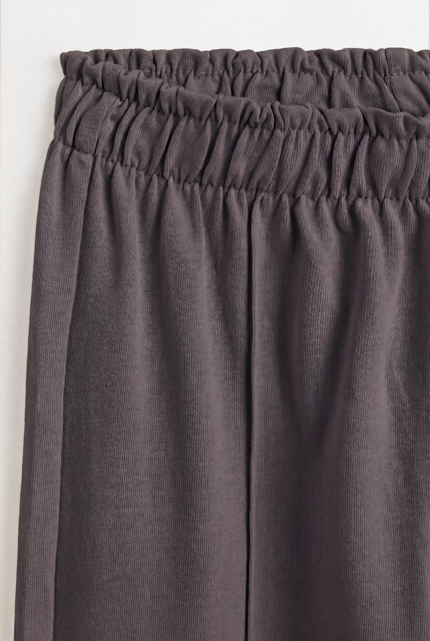 Heavy jersey T-shirt and trousers co-ord — BLUE GREY